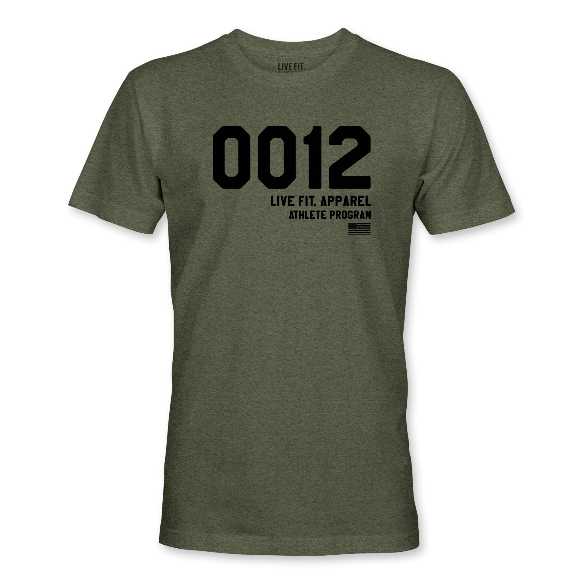 0012 Tee - Heather Olive