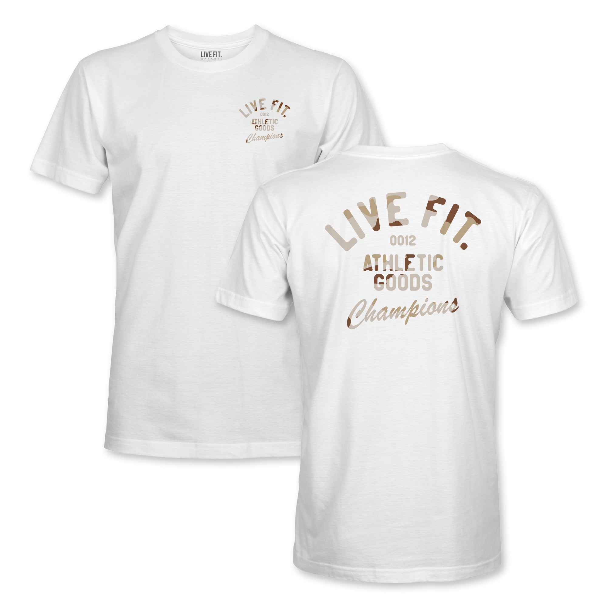 Athletic Goods Tee - White / Desert Camo