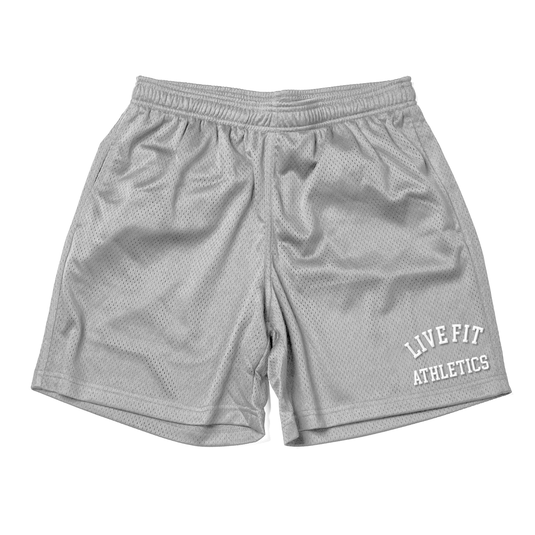 Livefit Athletics Contender Mesh Shorts - Grey