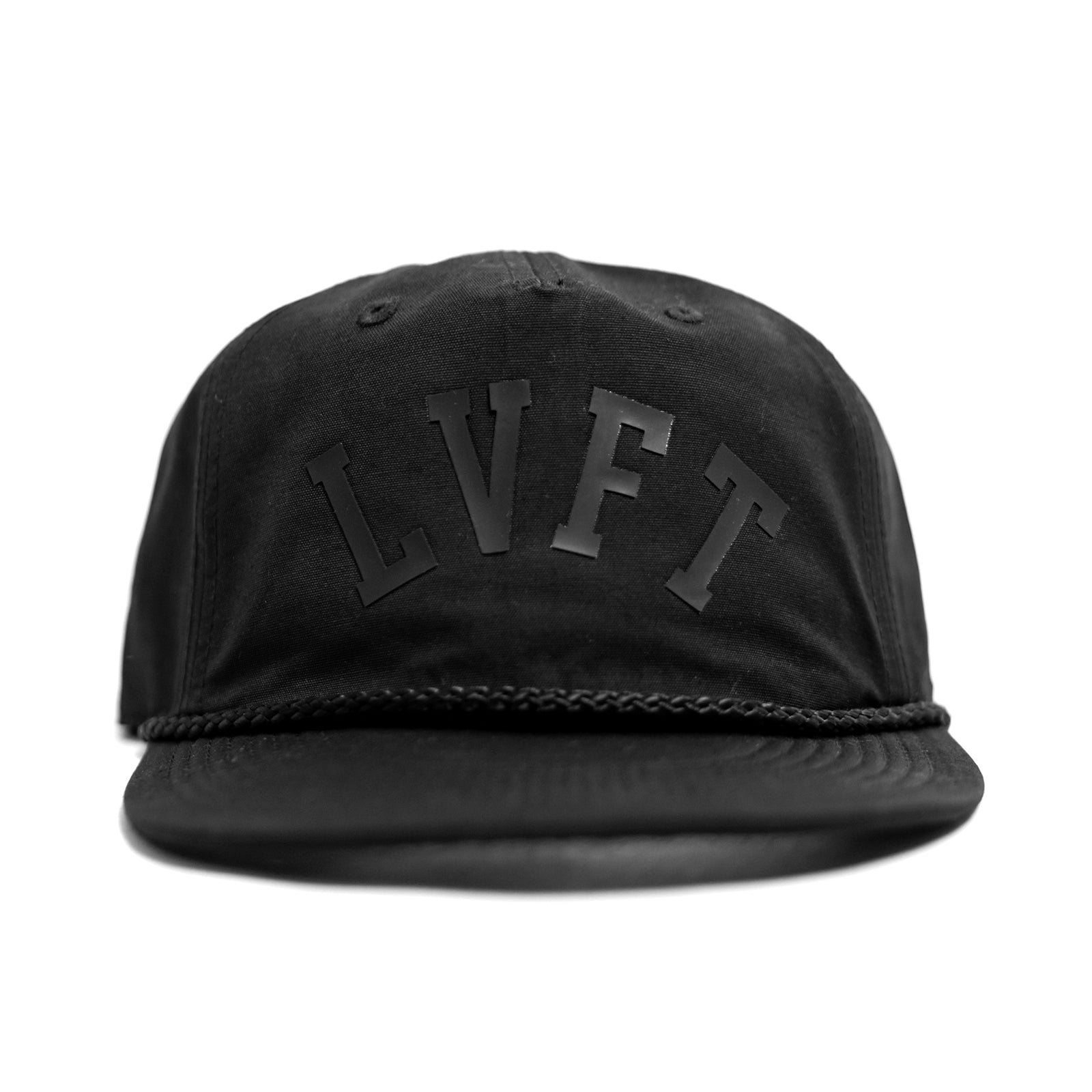 Blackout Fine Canvas Surf Cap - Black