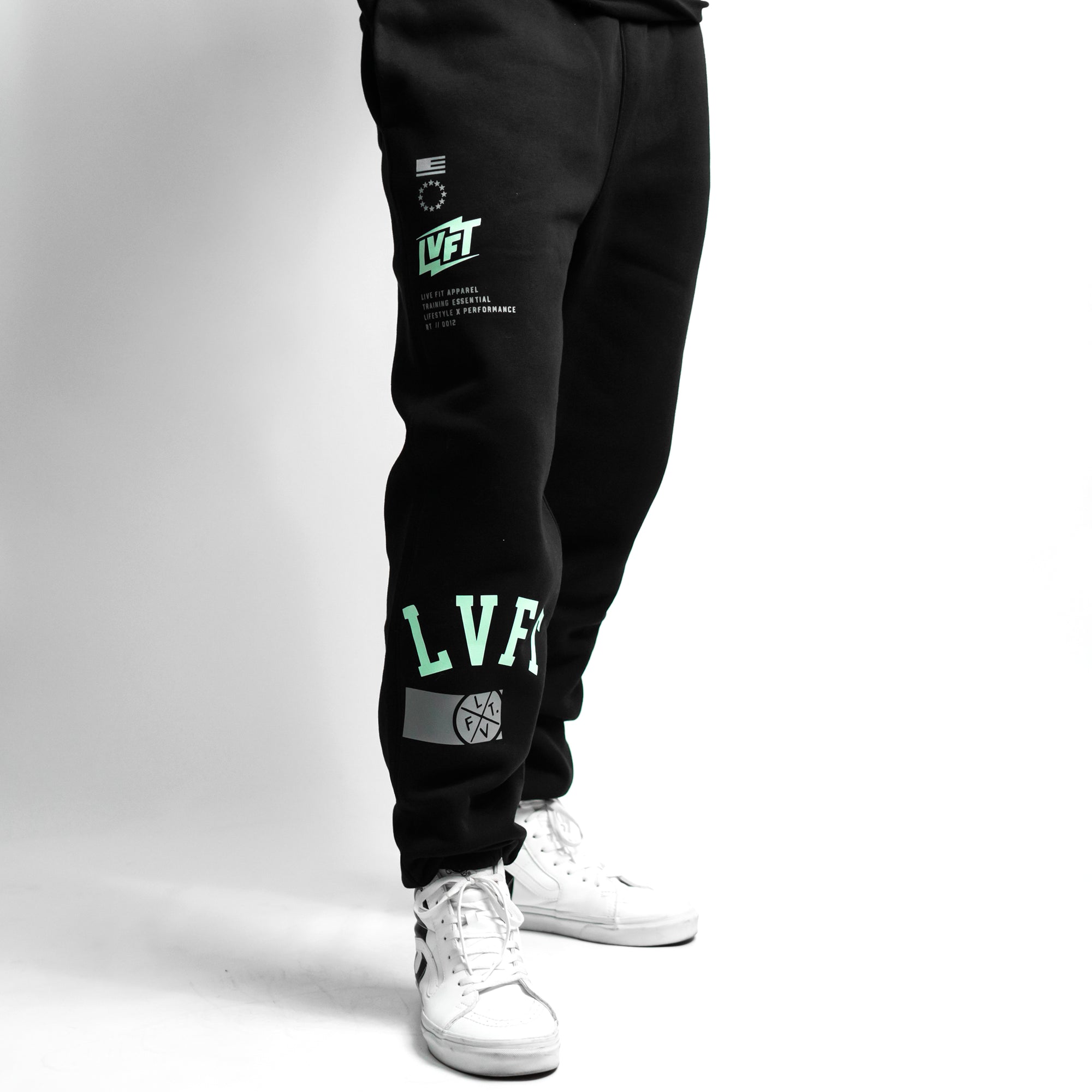 Recharge Sweat Pants - Black Mint