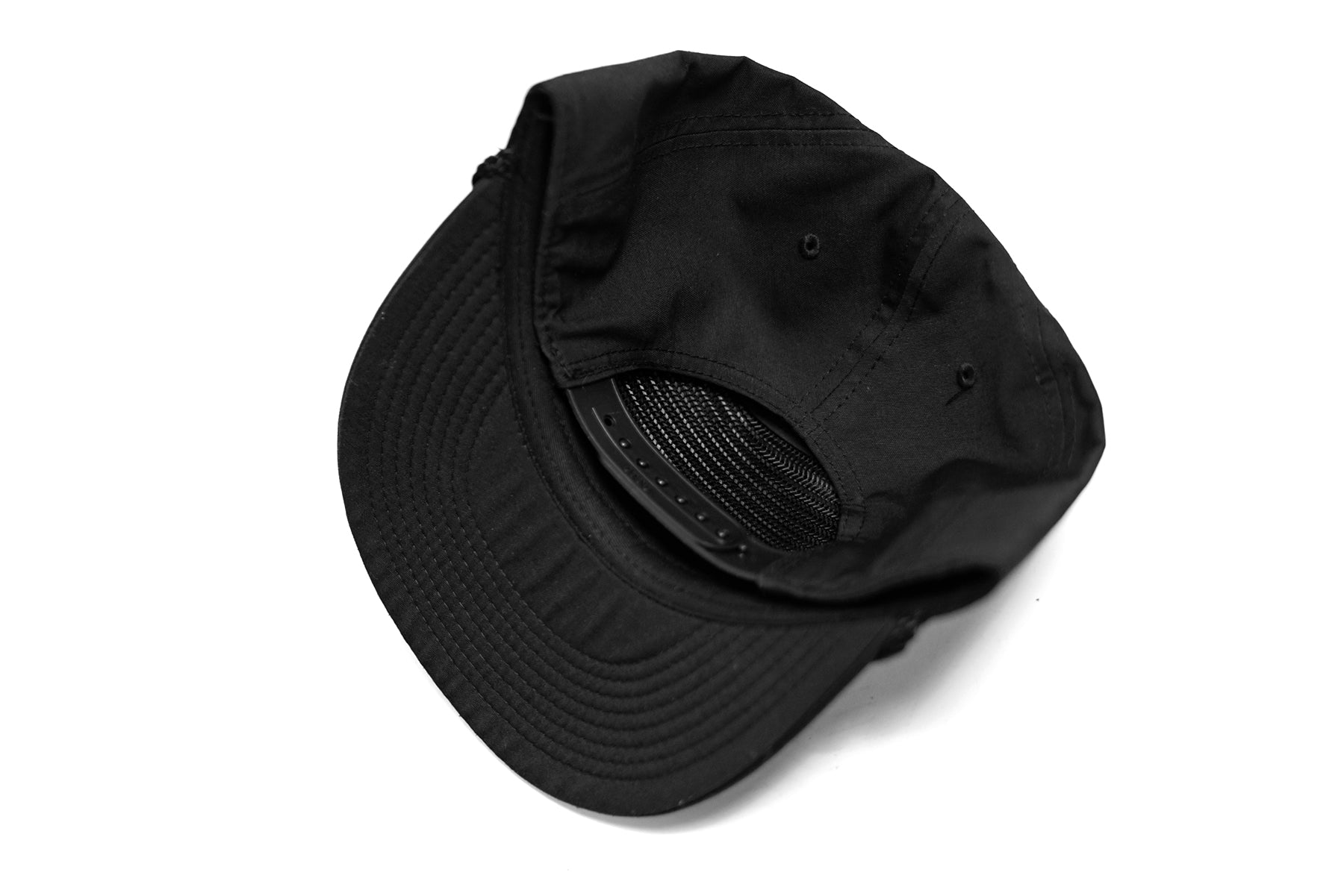 Blackout Fine Canvas Surf Cap - Black