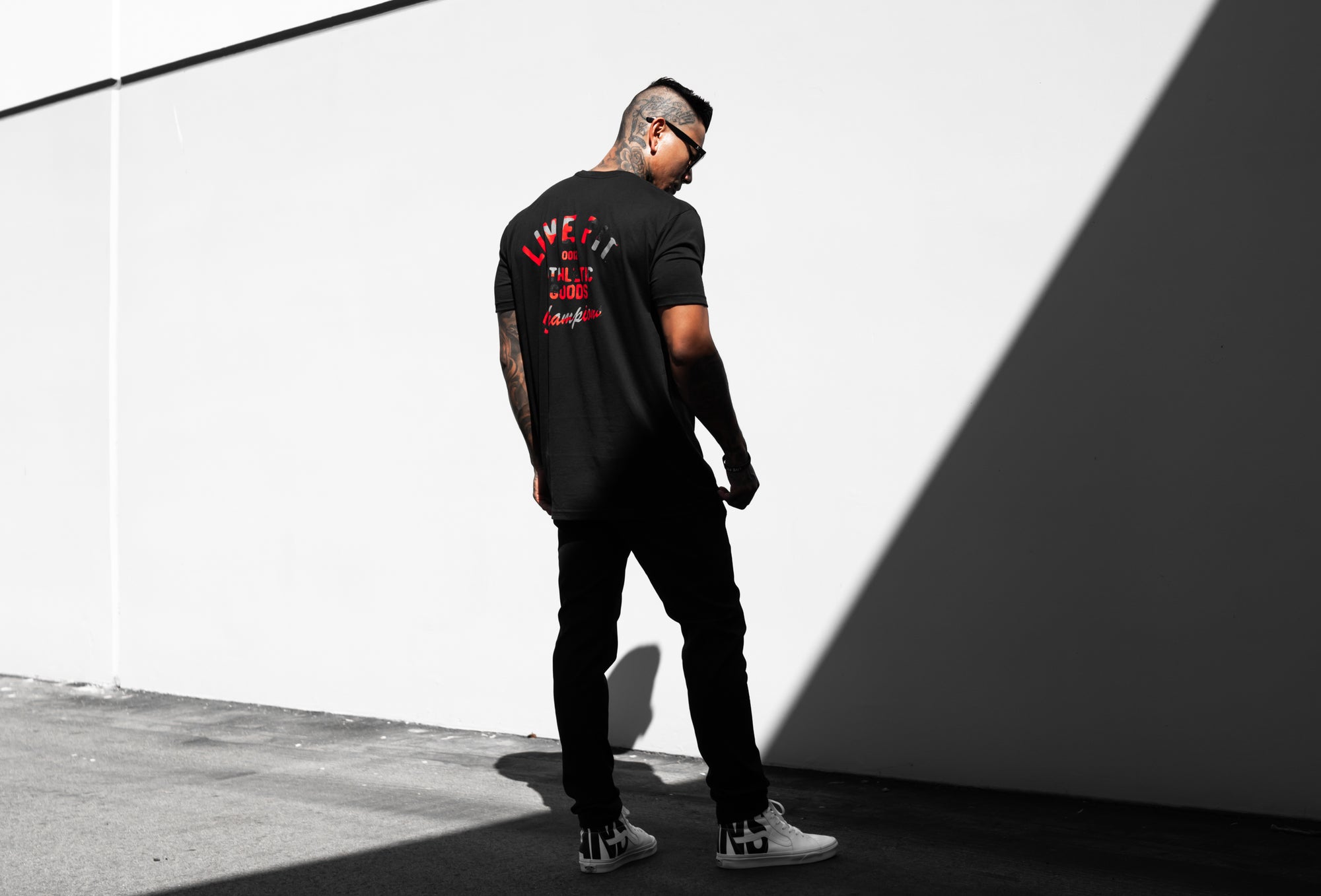 Athletic Goods Tee - Black / Red Camo