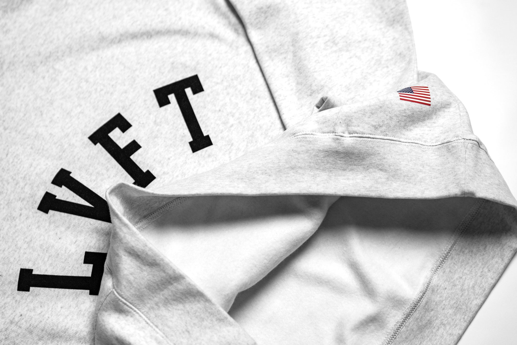 Varsity Crew Pullover Hoodie - White Heather