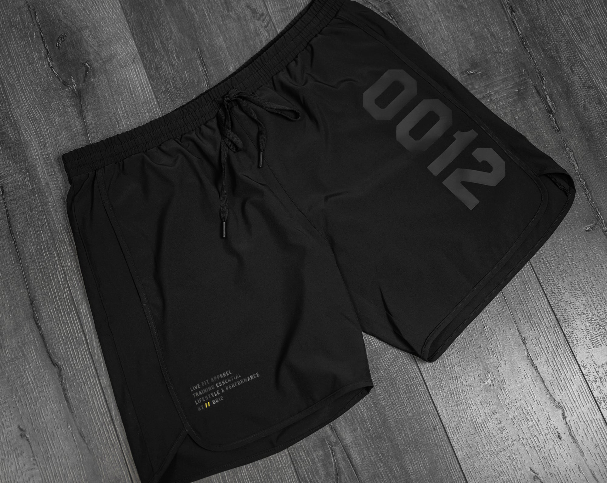 0012 Hybrid Active Shorts - Black