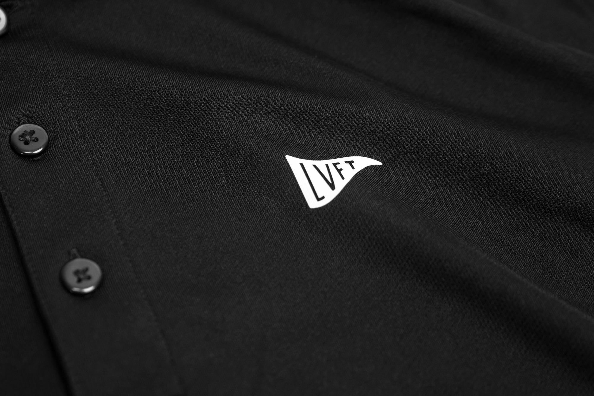 Flag Post Polo - Black