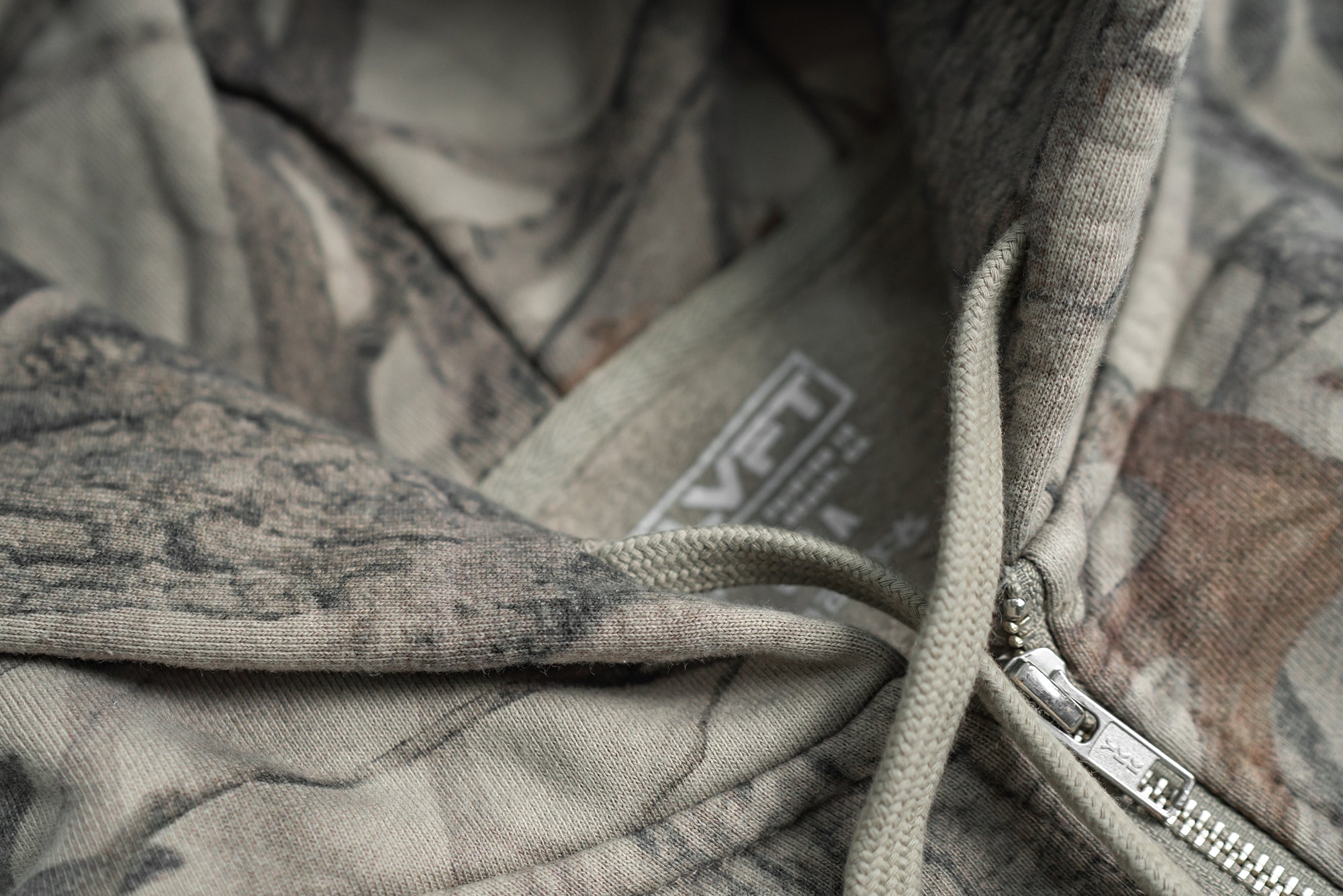 Tree Camo 0012 Heavyweight Zip Up Hoodie