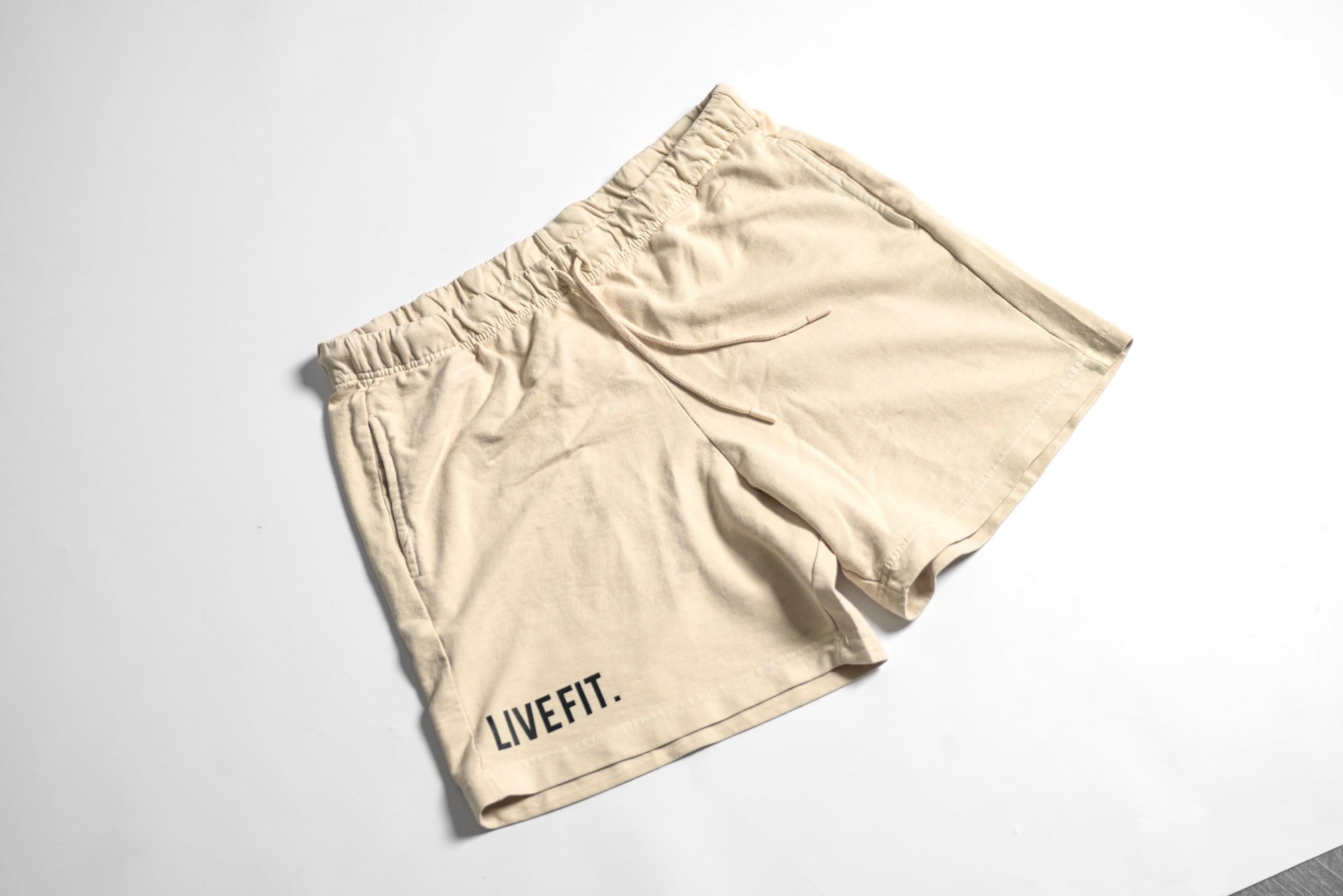 Zane French Terry Shorts - Cream/Black