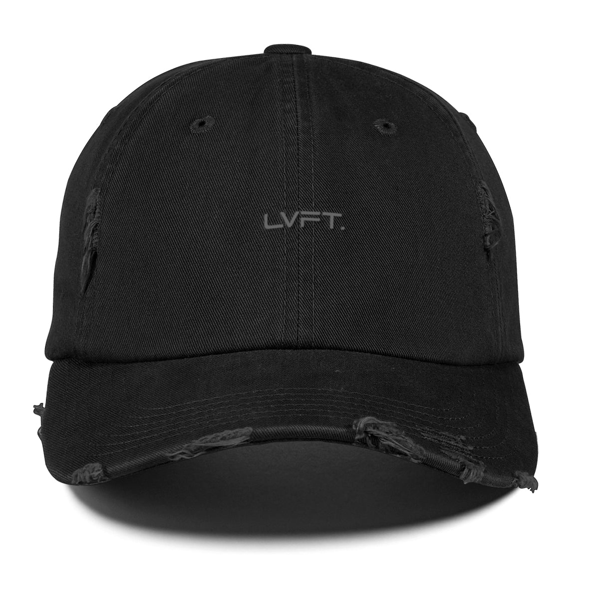 Distressed Dad Cap - Black