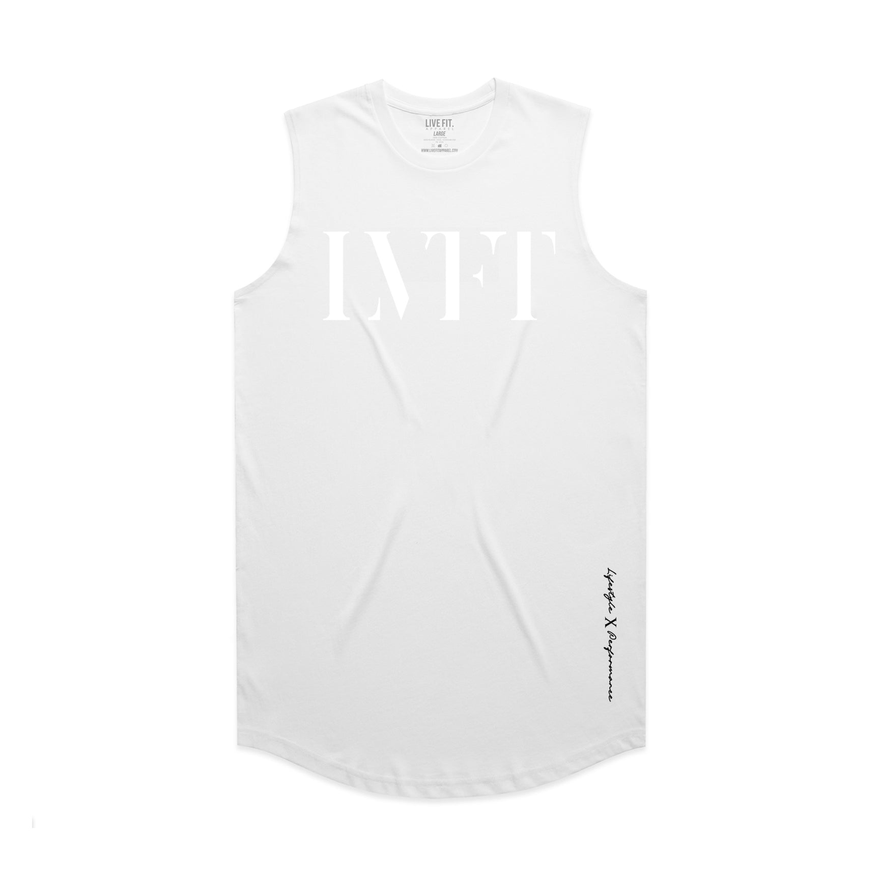 Echo Muscle Tank - White