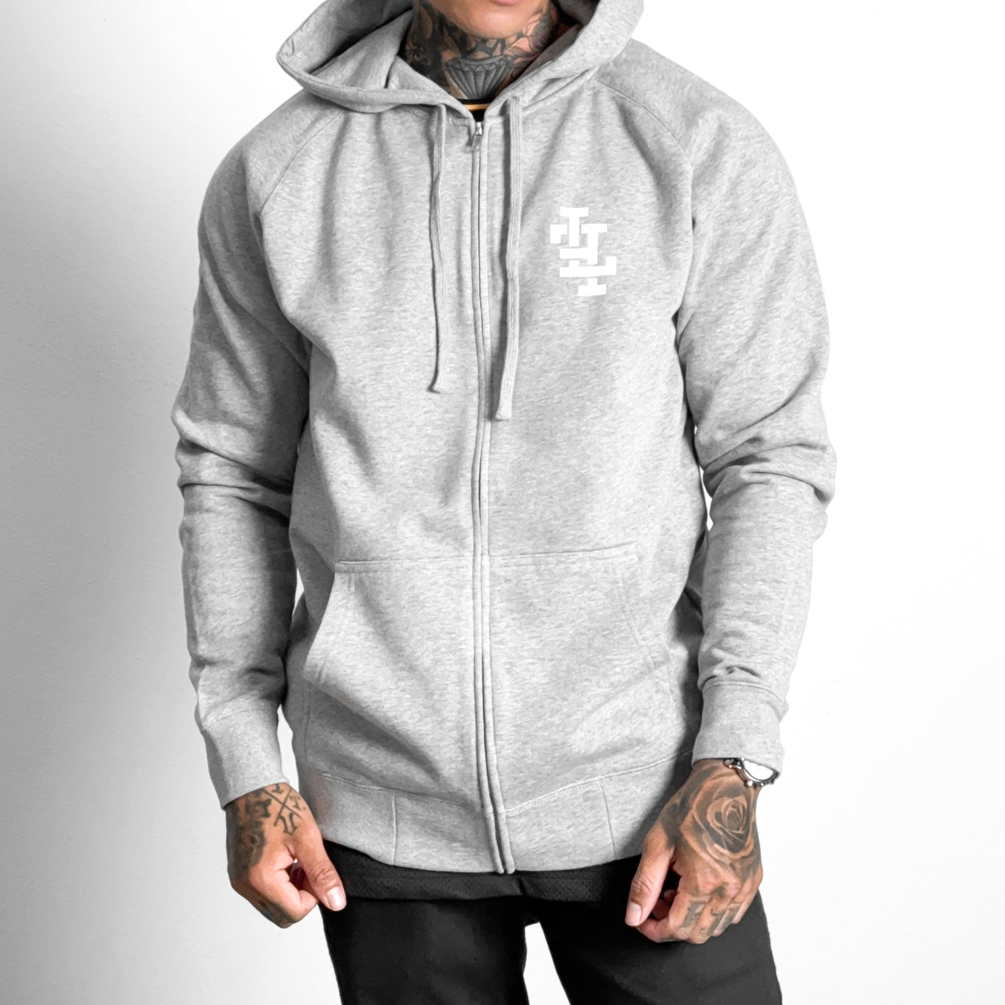 Athletic Dept. Zip-Up Hoodie - Heather Grey