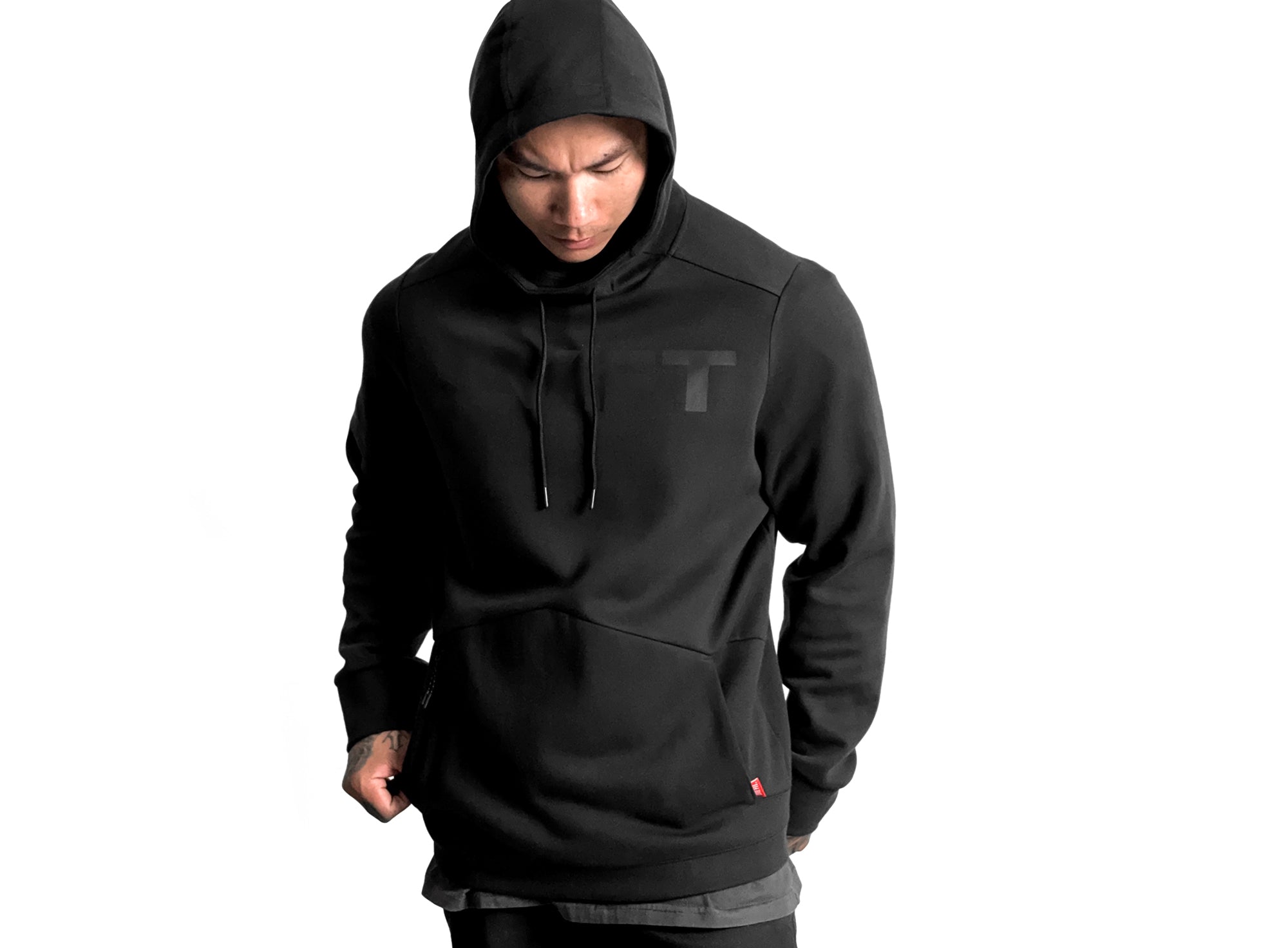 Slate Blackout Hoodie - Black