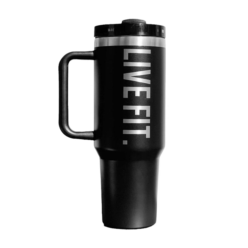 LIVE FIT. 40oz Tumbler - Black