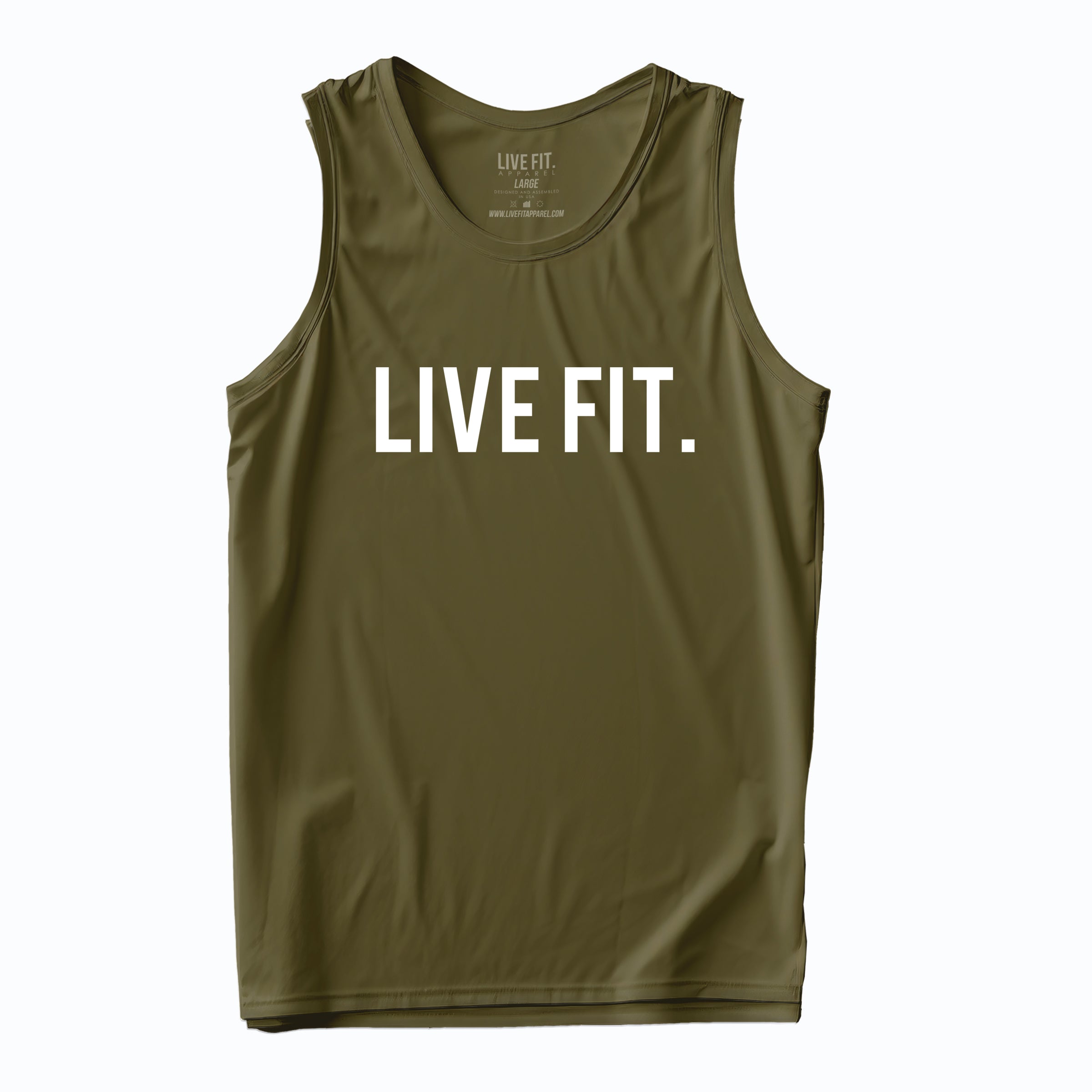 Live Fit Original Tank - Military Green