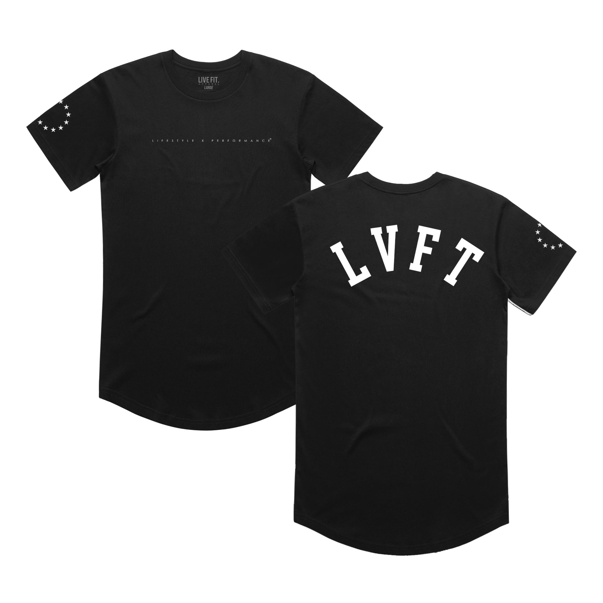 LxP Varsity Scallop Tee - Black