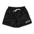 Never Quit x Die Strong Running Shorts - Black