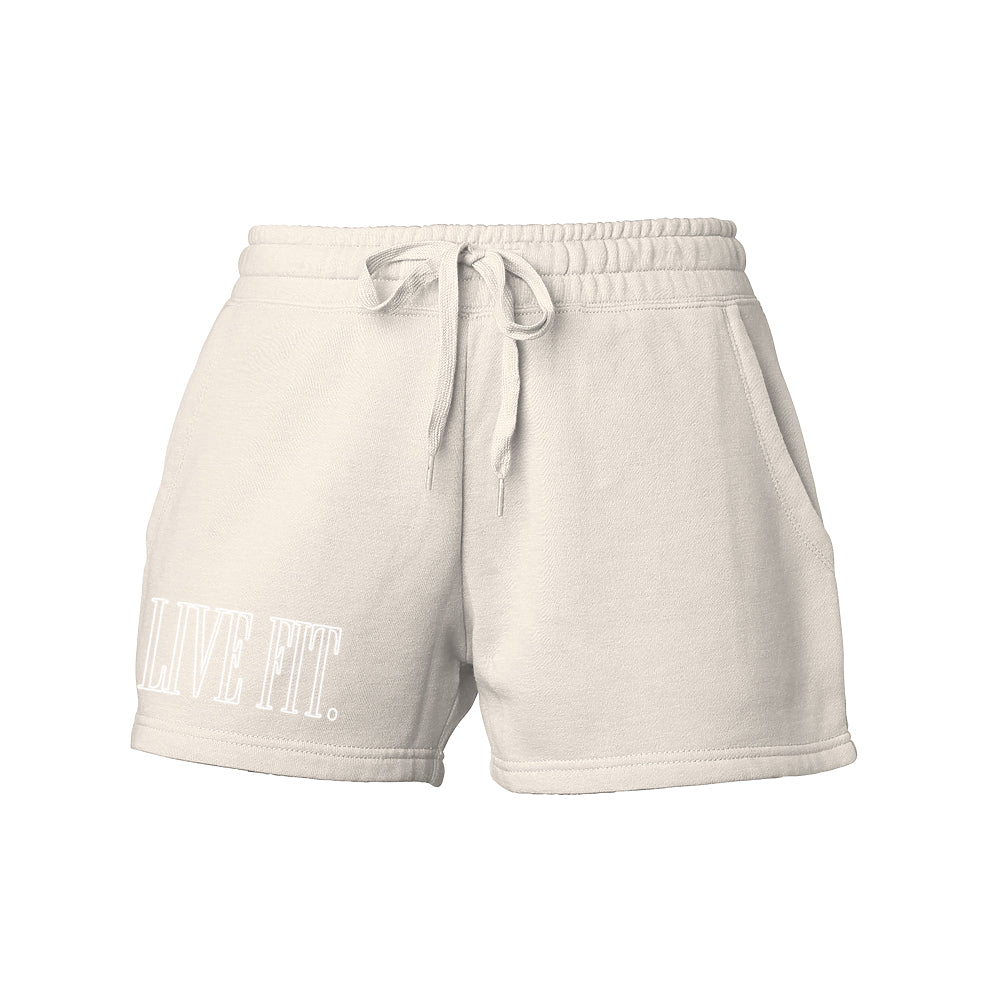 Offset Sweat Shorts - Bone