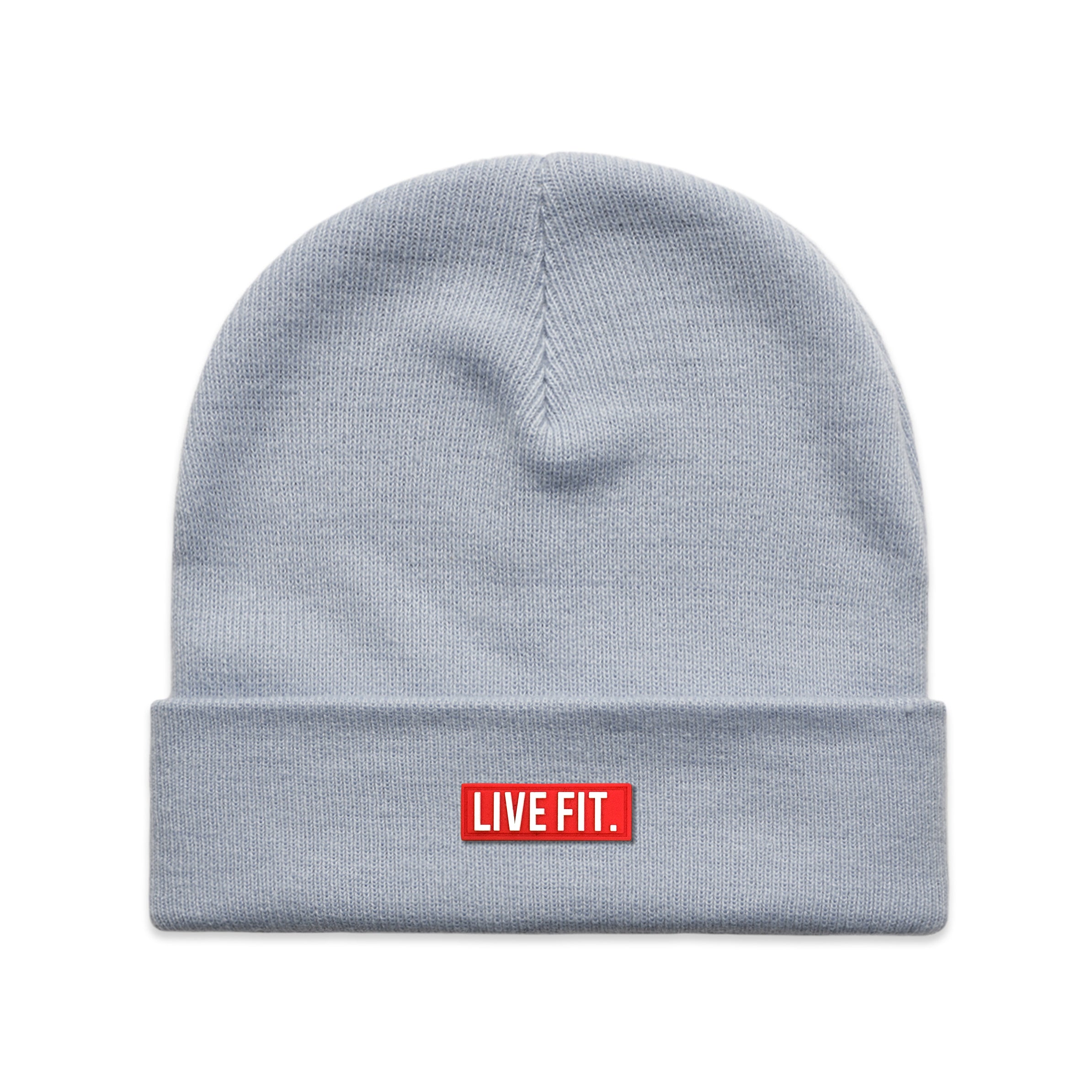 Red Label Cuff Beanie - Powder