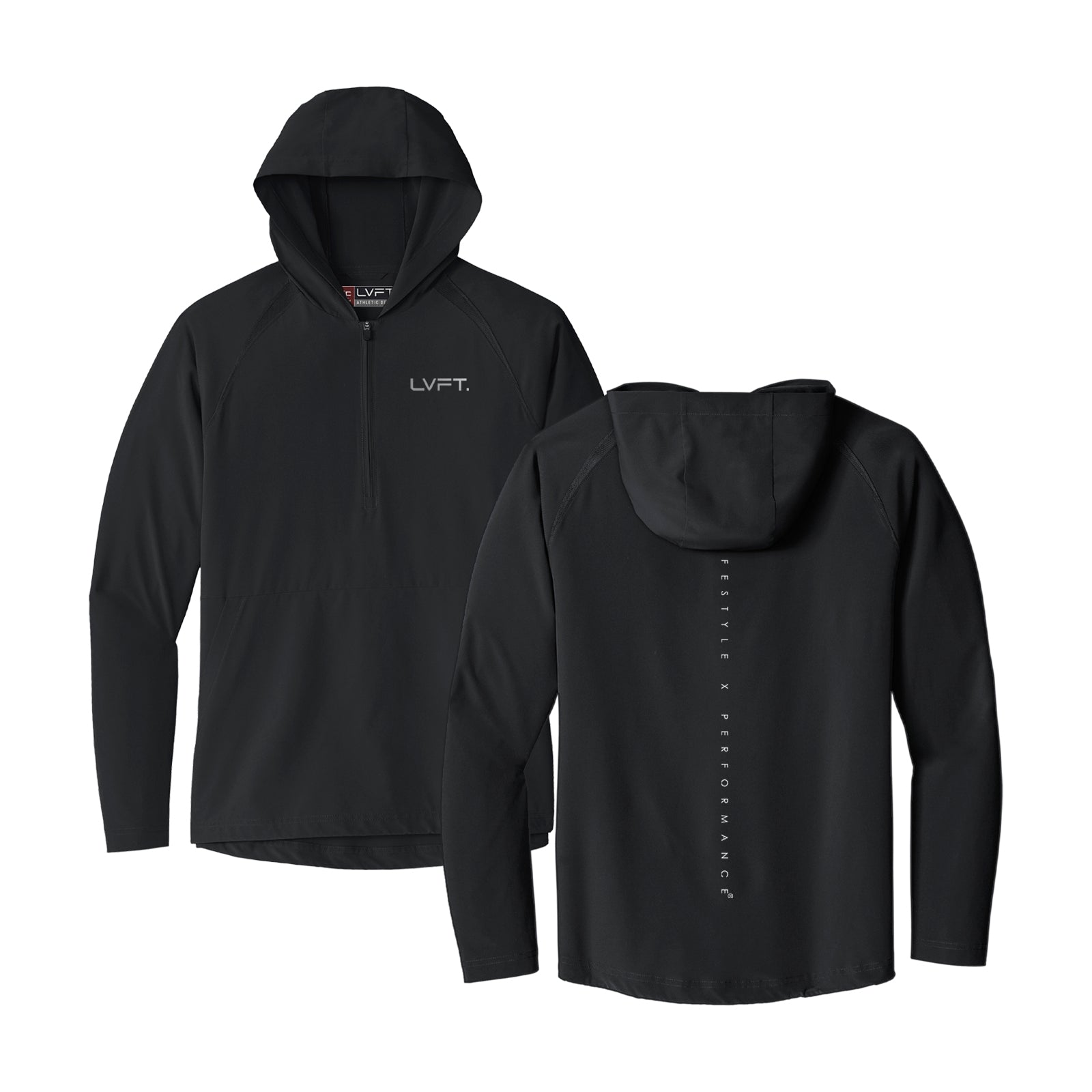 Repeat Tech Half Zip - Black