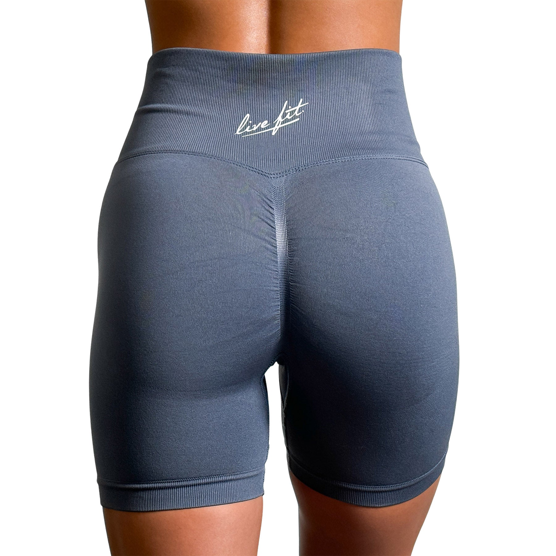 Seamless Athletic Shorts - Harbor Blue