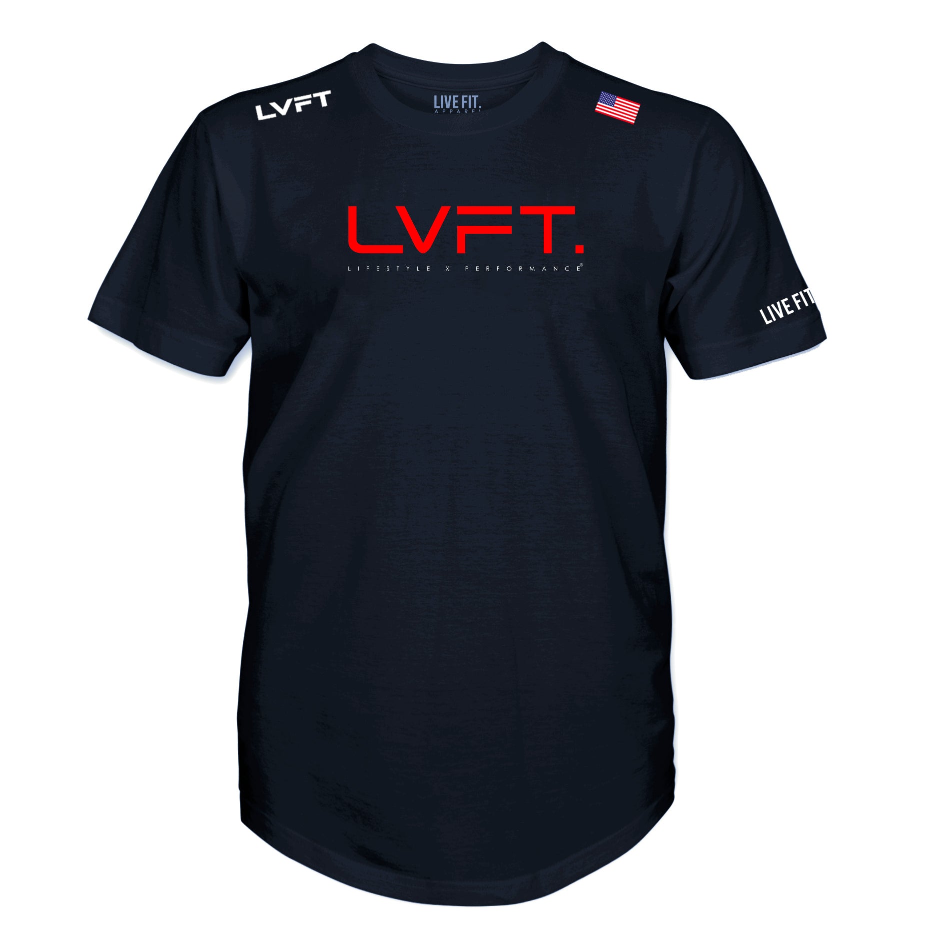 Team LVFT Scallop Tee - Navy