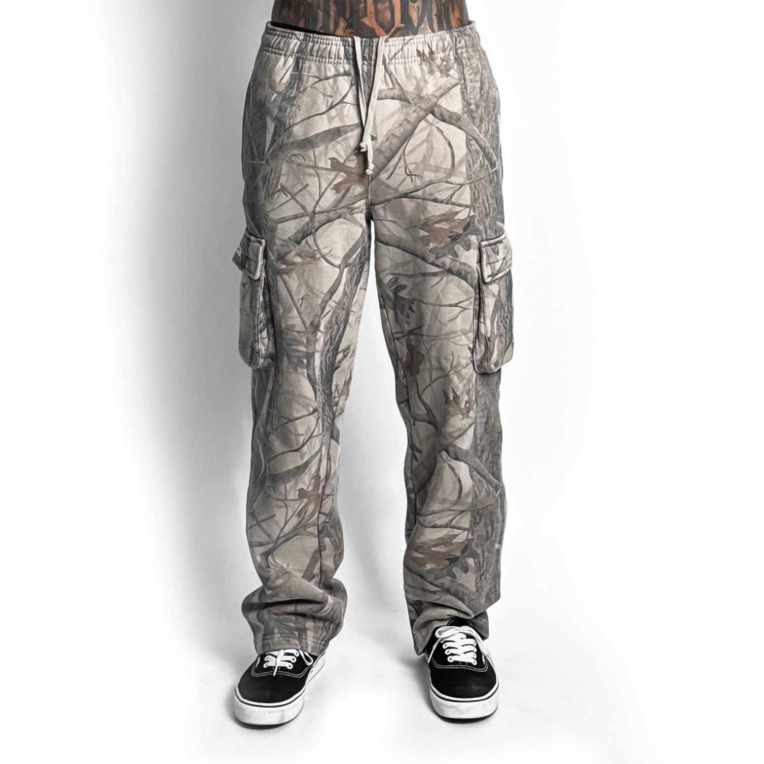 Tree Camo Heavyweight Fleece Cargos