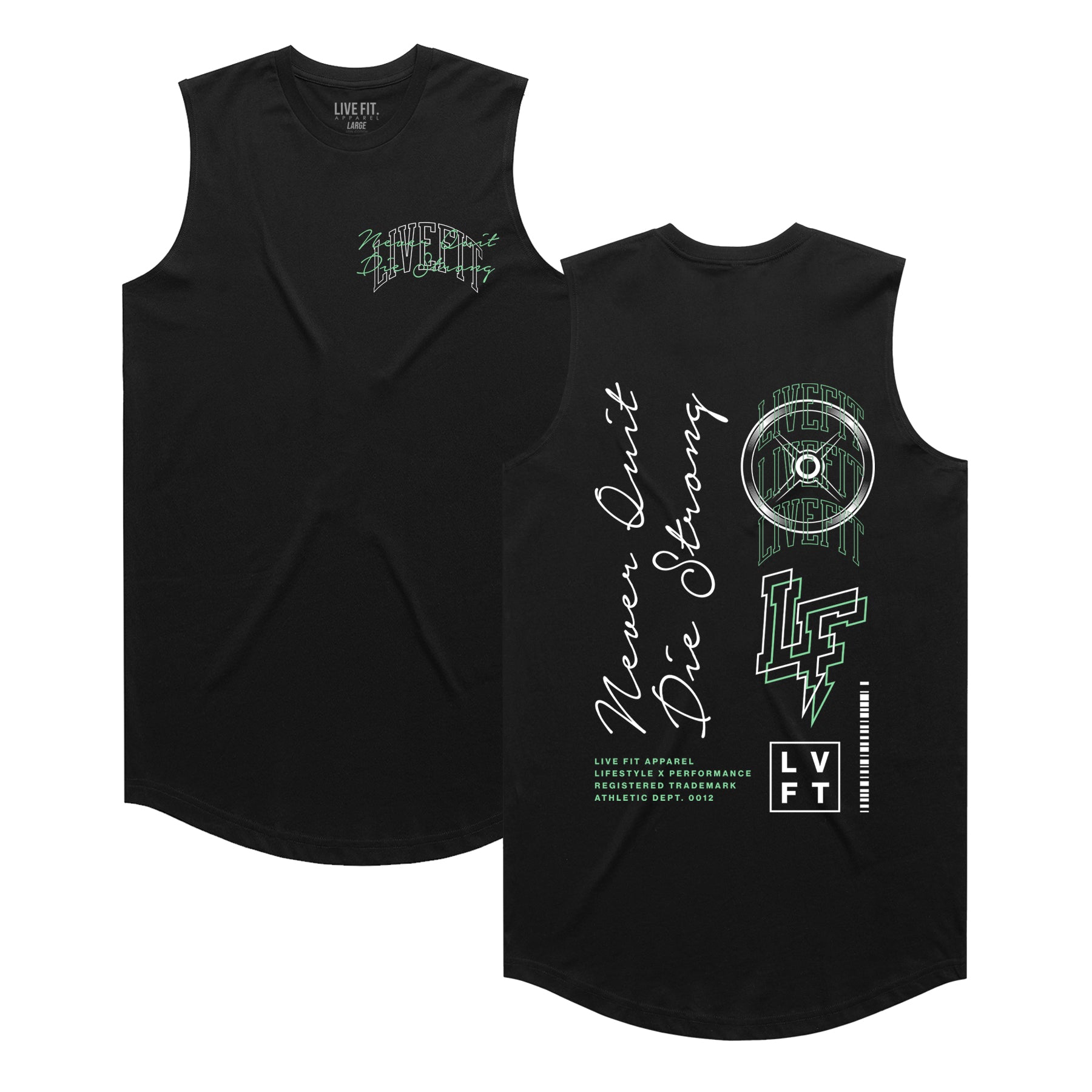 Trust The Iron Muscle Tank - Black / Mint