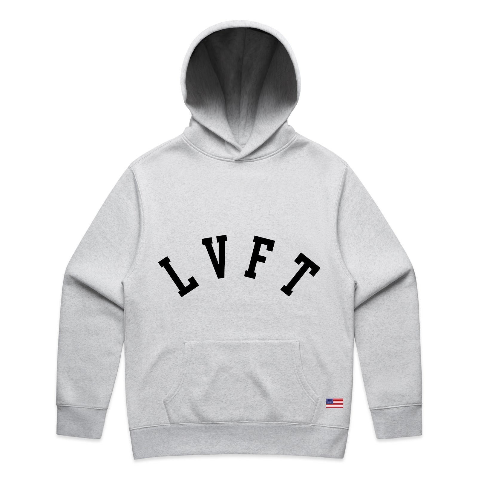 Varsity Crew Pullover Hoodie - White Heather