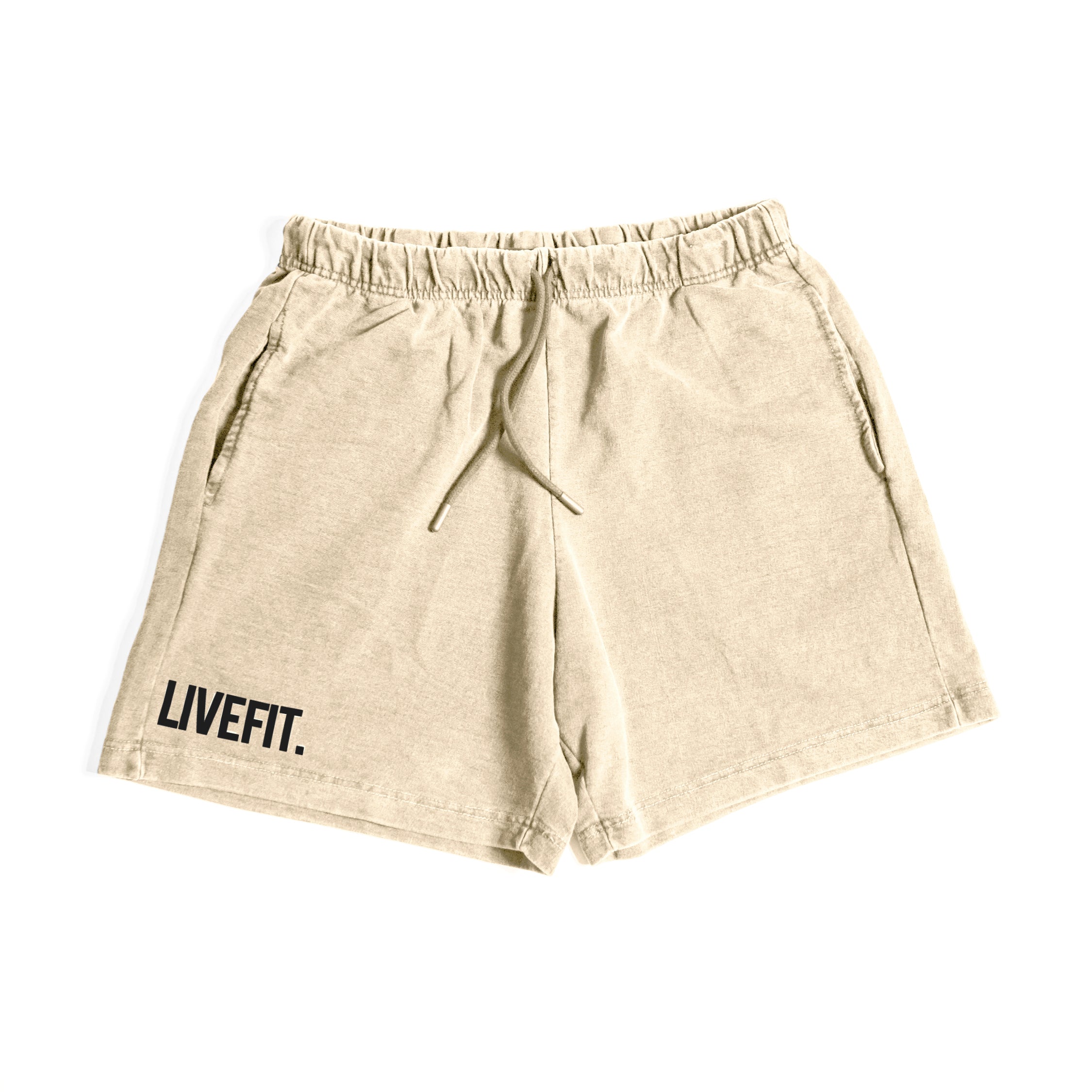 Zane French Terry Shorts - Cream/Black