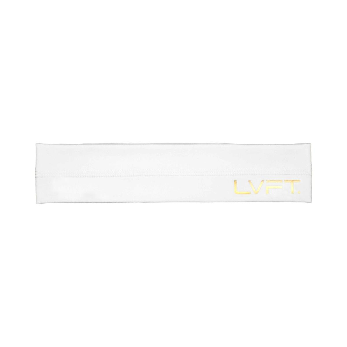 Live Fit Apparel Gold Edition Headband - White - LVFT 