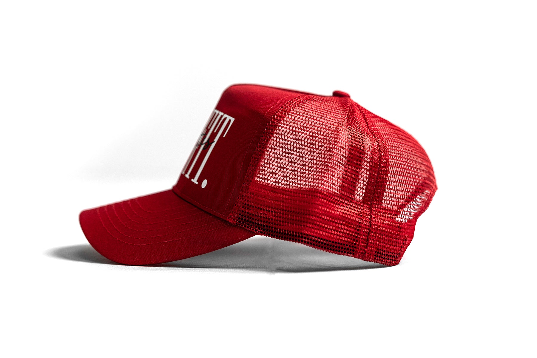 5 Panel Trucker Hat - Red