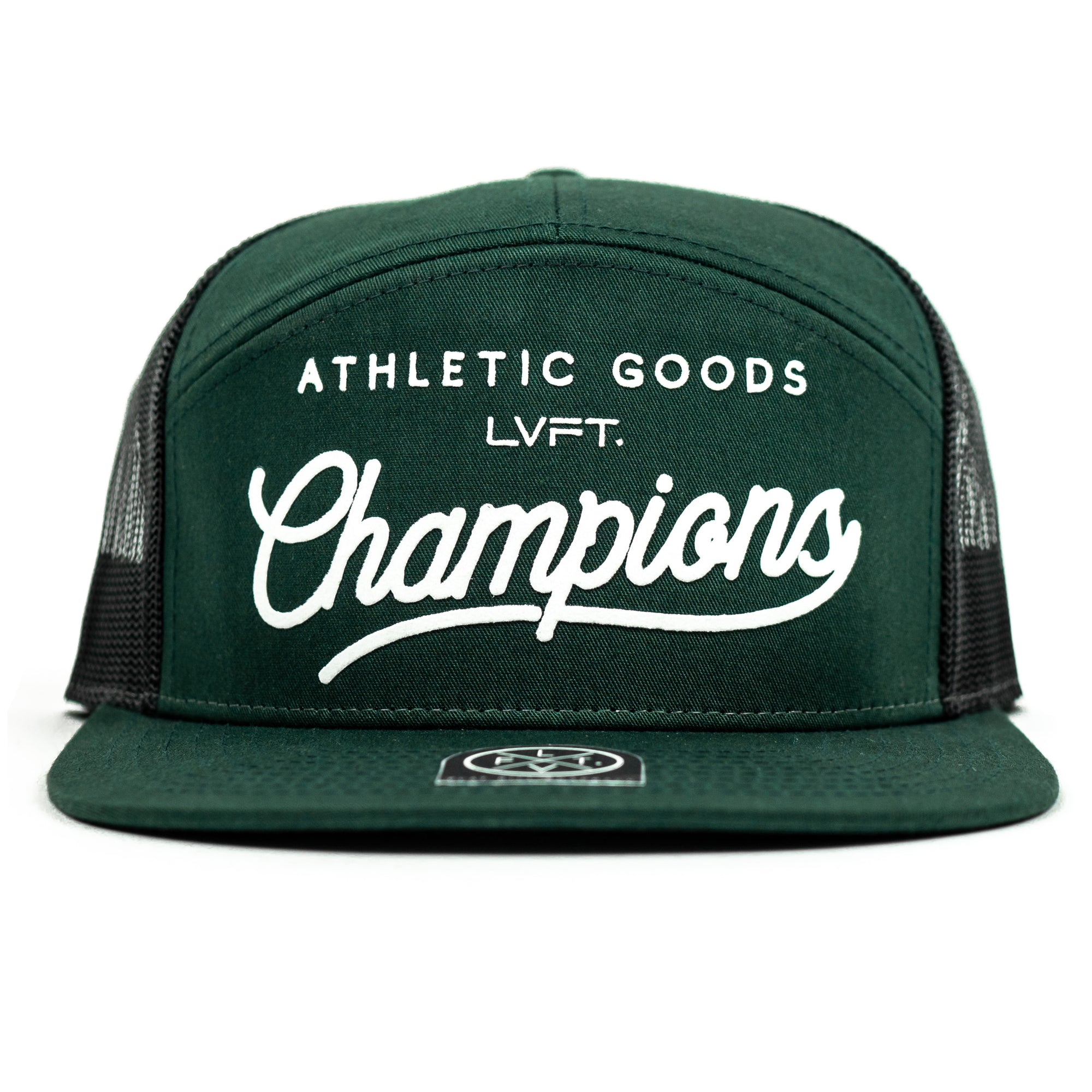 Champions 7 Panel Snapback - Dark Green