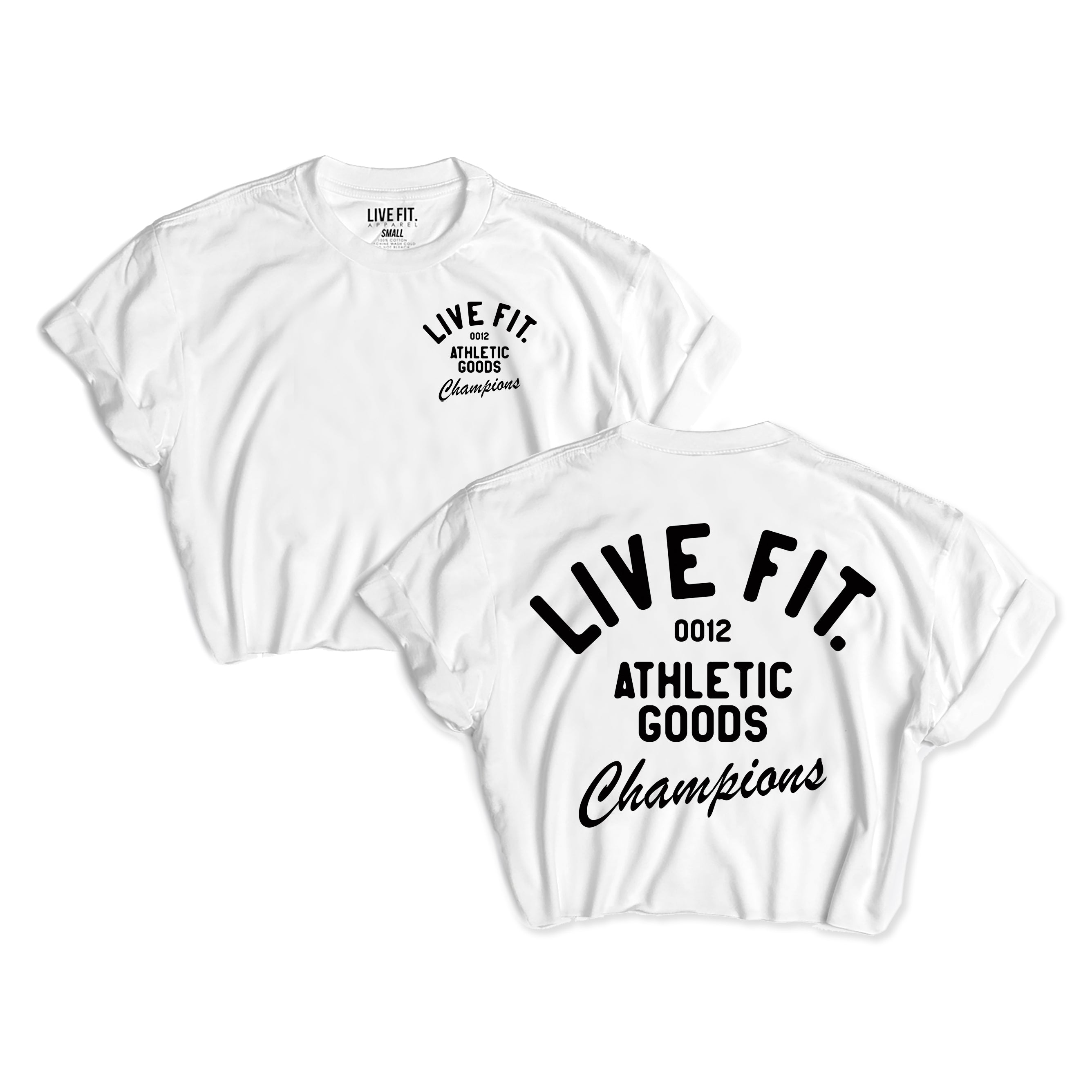 Athletic goods Crop Tee -White