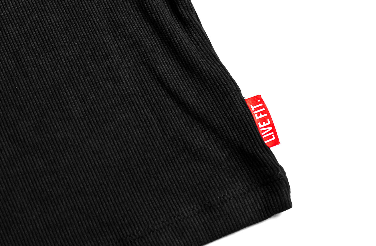 Athleisure Crop Tee- Black