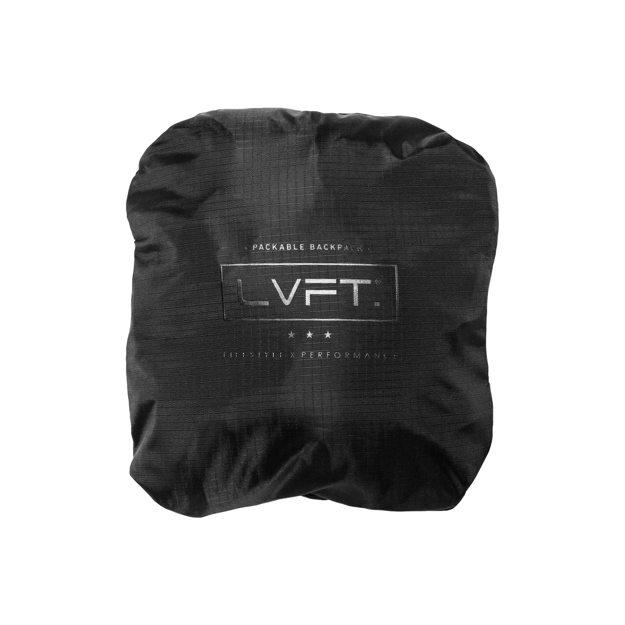 LVFT. Packable Backpack - Black