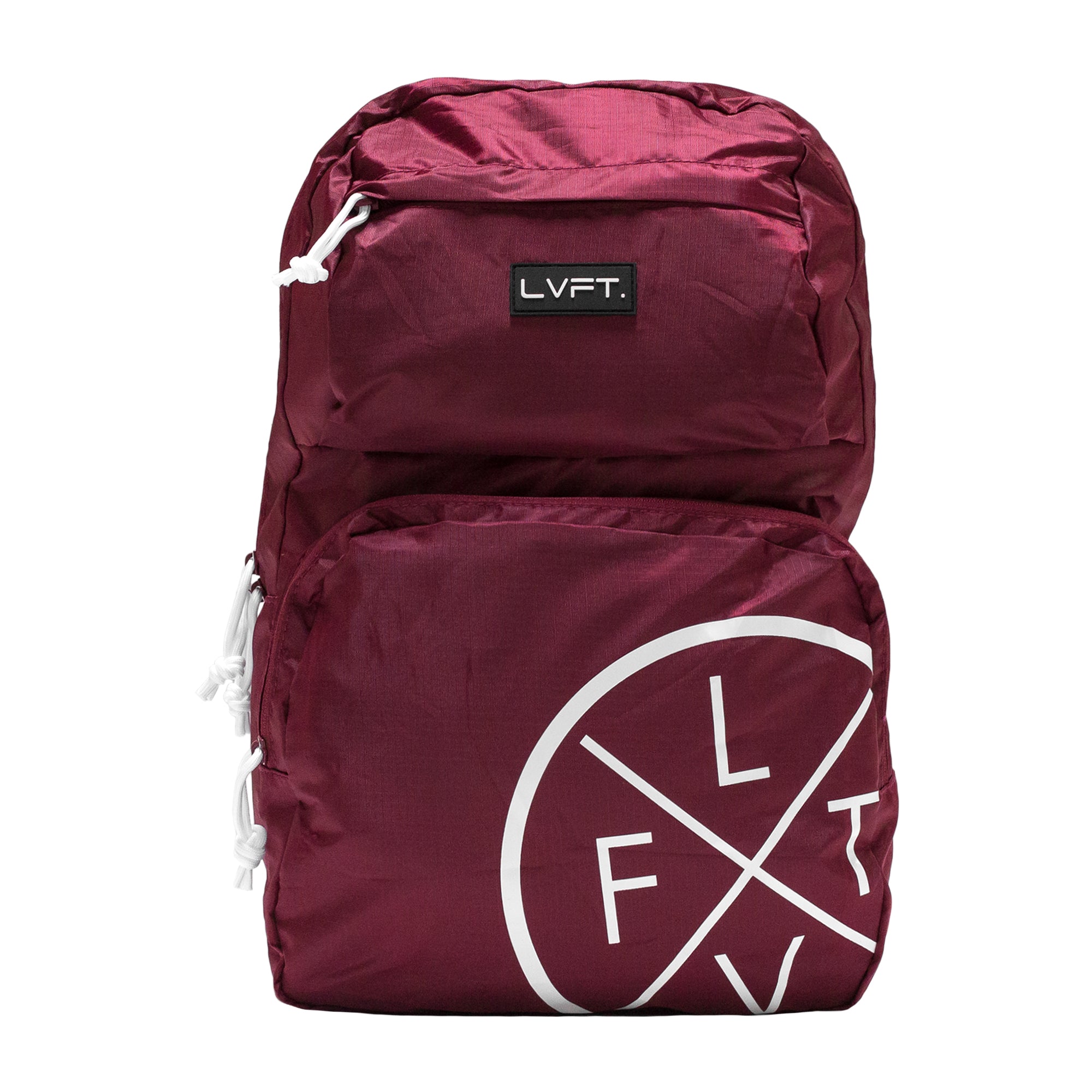 Live Fit Apparel LVFT. Packable Backpack - Maroon - LVFT 