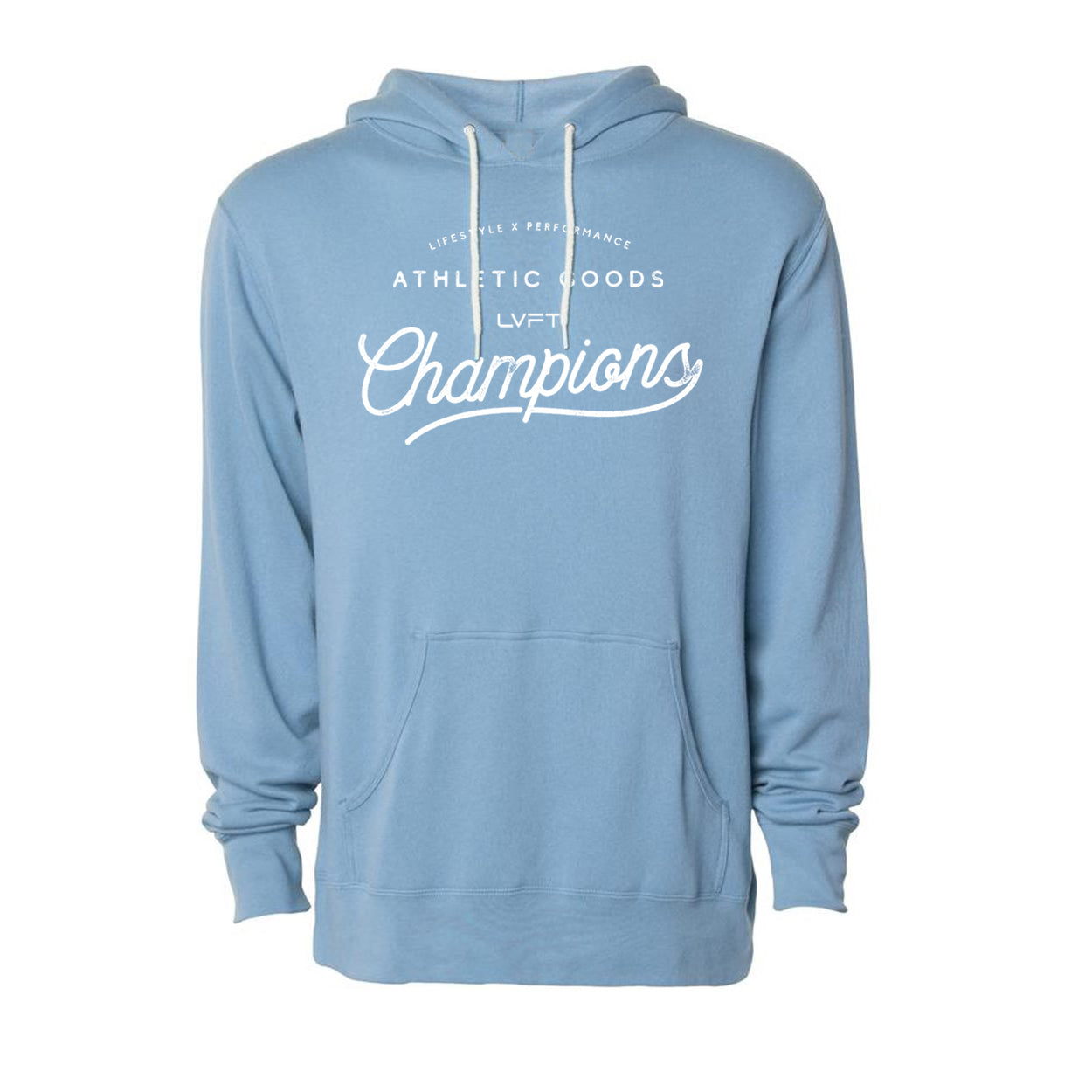 Champion Script Hoodie - Misty Blue