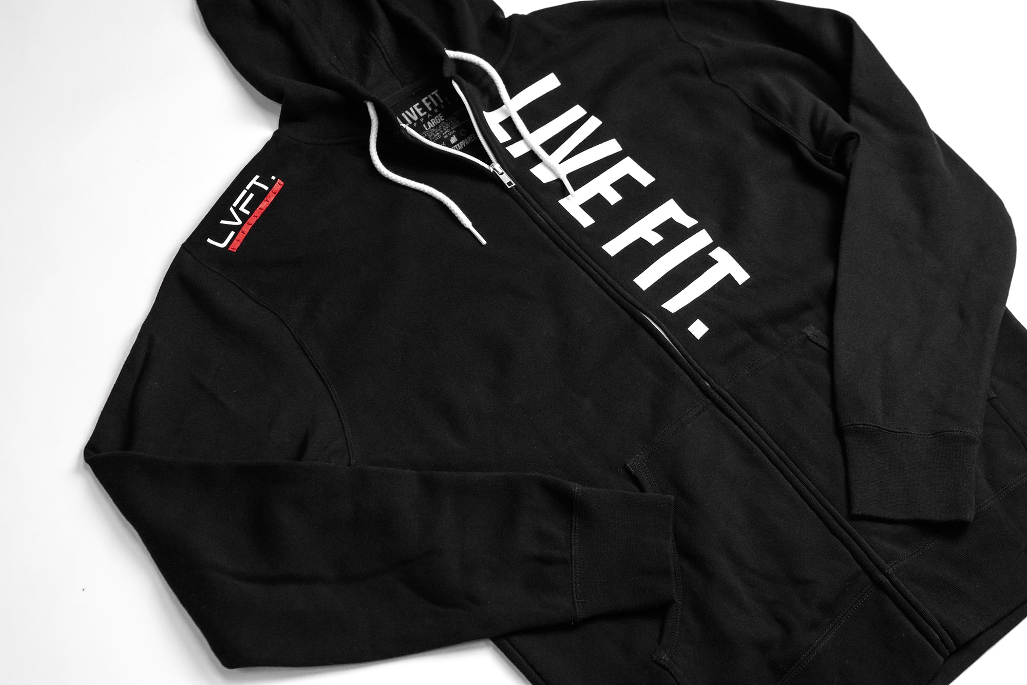 Live Fit Zip Up - Black