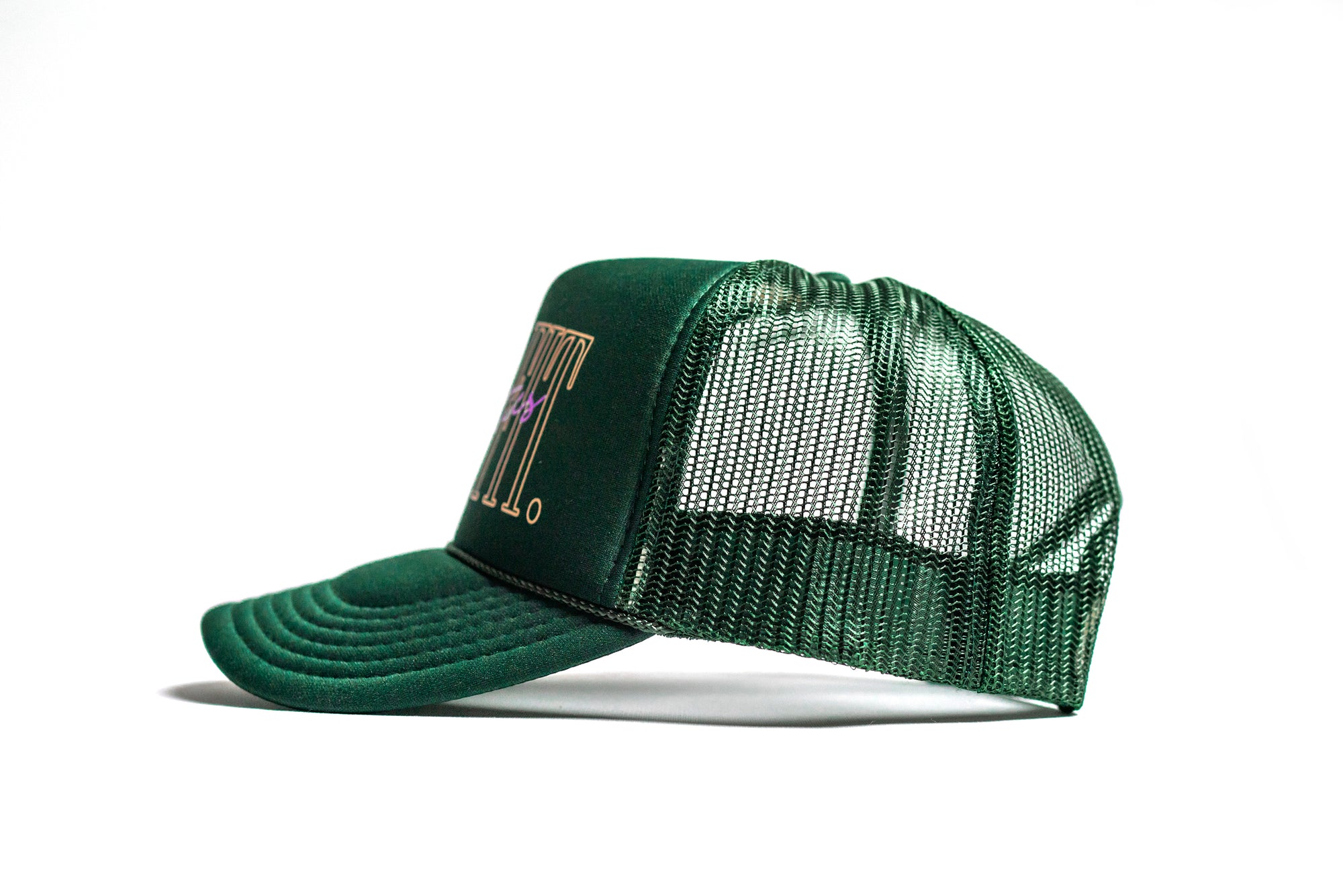 5 Panel Foam Trucker Hat  - Forest Green