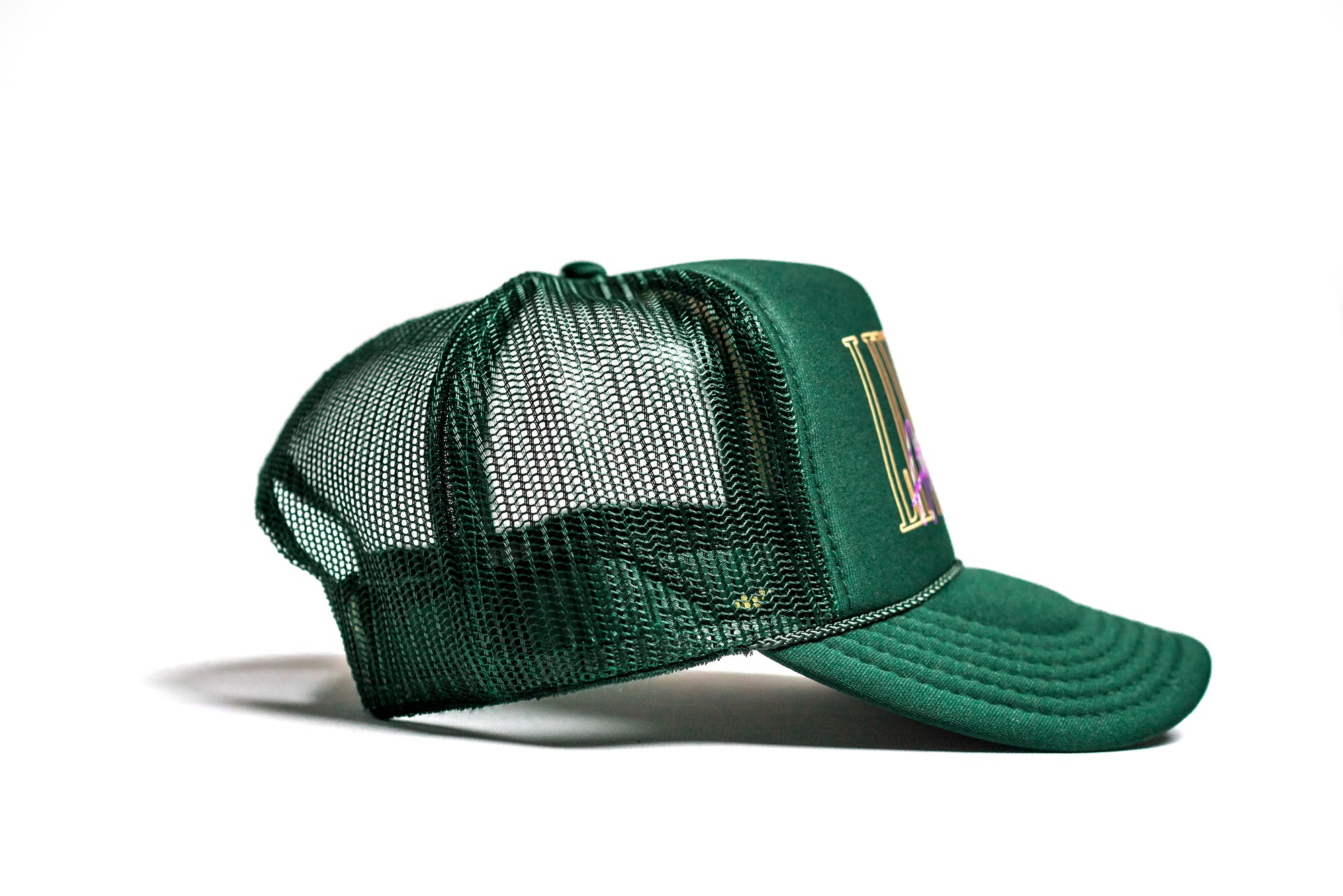 5 Panel Foam Trucker Hat  - Forest Green