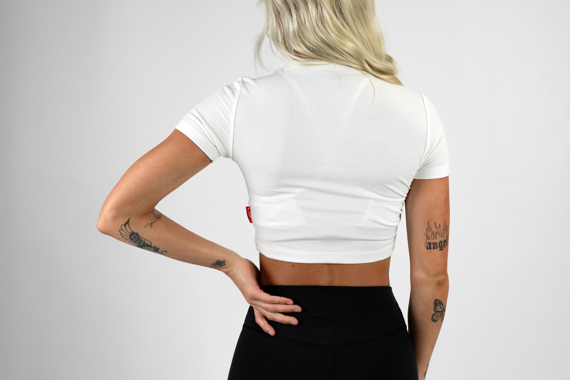 Athleisure Crop Tee- Vanilla