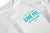 Work Badge Crop Tee - White/Teal