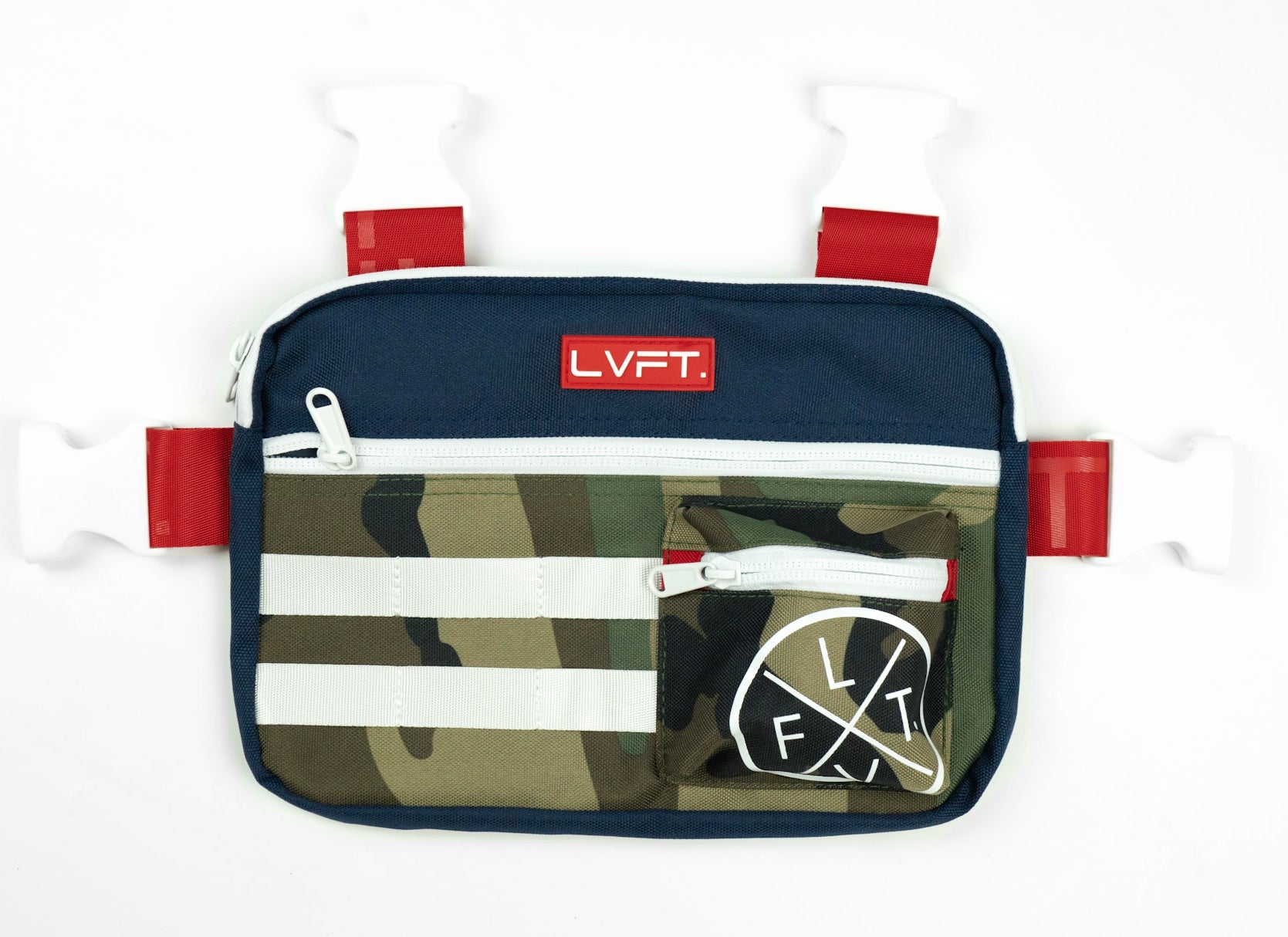 Chest Rig - Navy / Red / Camo