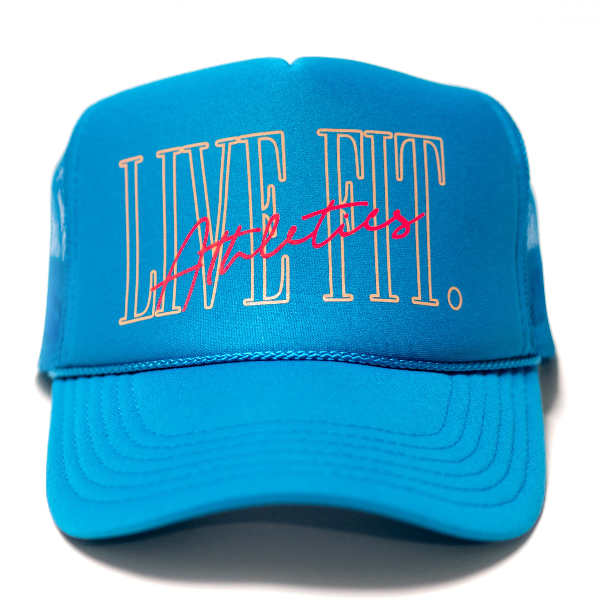 5 Panel Foam Trucker Hat  - Capri Blue