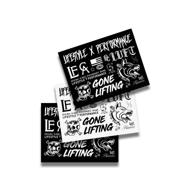 Doodles Sticker Pack (2) - Black &amp; White