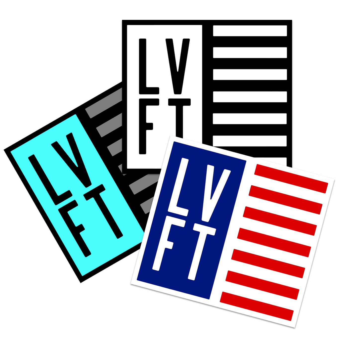 Live Fit Apparel Flag Sticker Pack - LVFT 