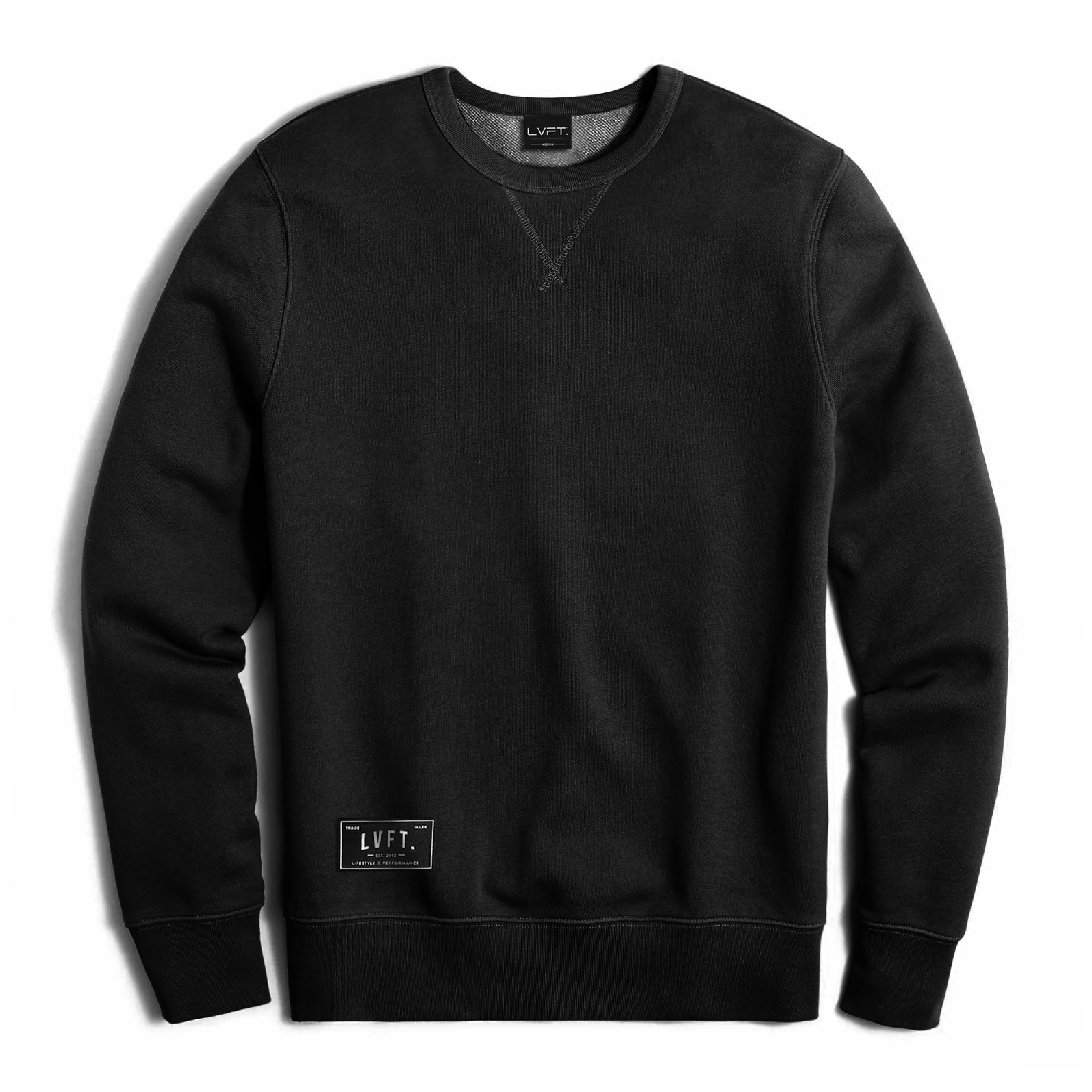 French Terry Crewneck - Black