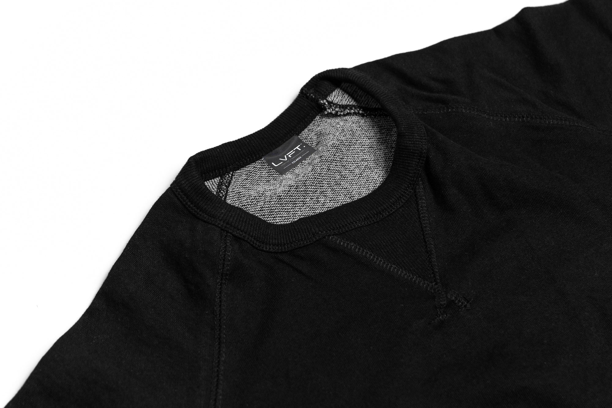 French Terry Crewneck - Black