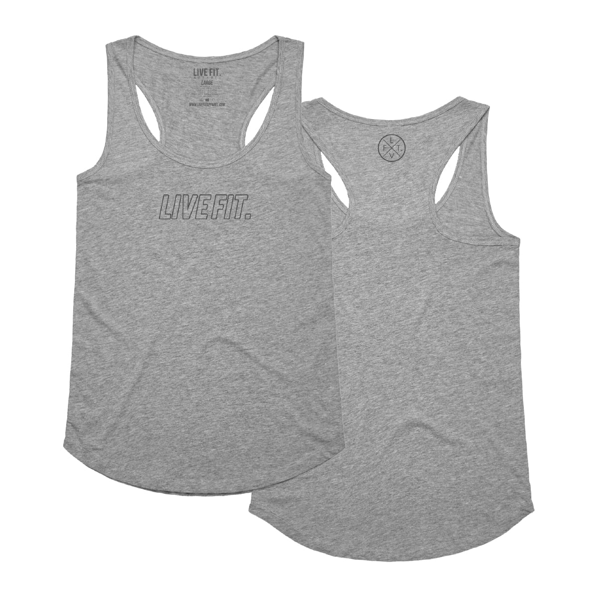 Routine Racerback Tank - Heather Grey