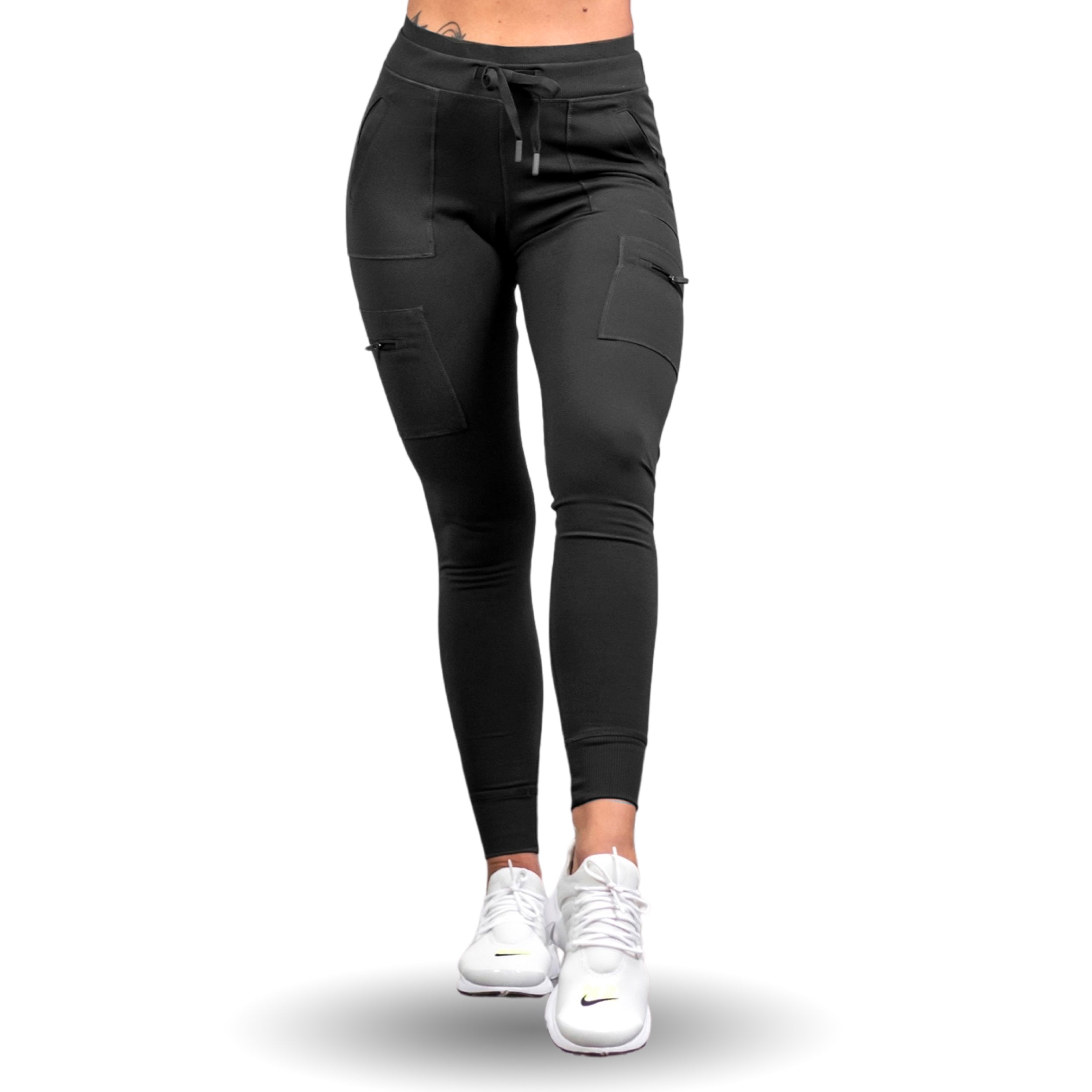 Hybrid Cargo Leggings - Black